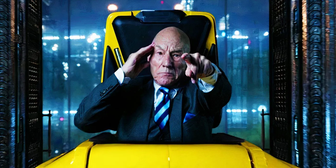 Professor X entering the Scarlet Witch's mind