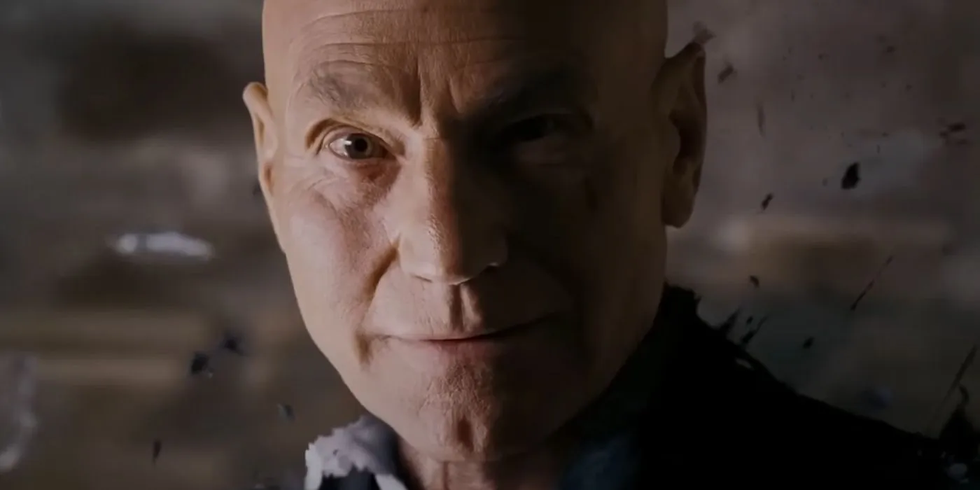 Another view of Professor X's demise