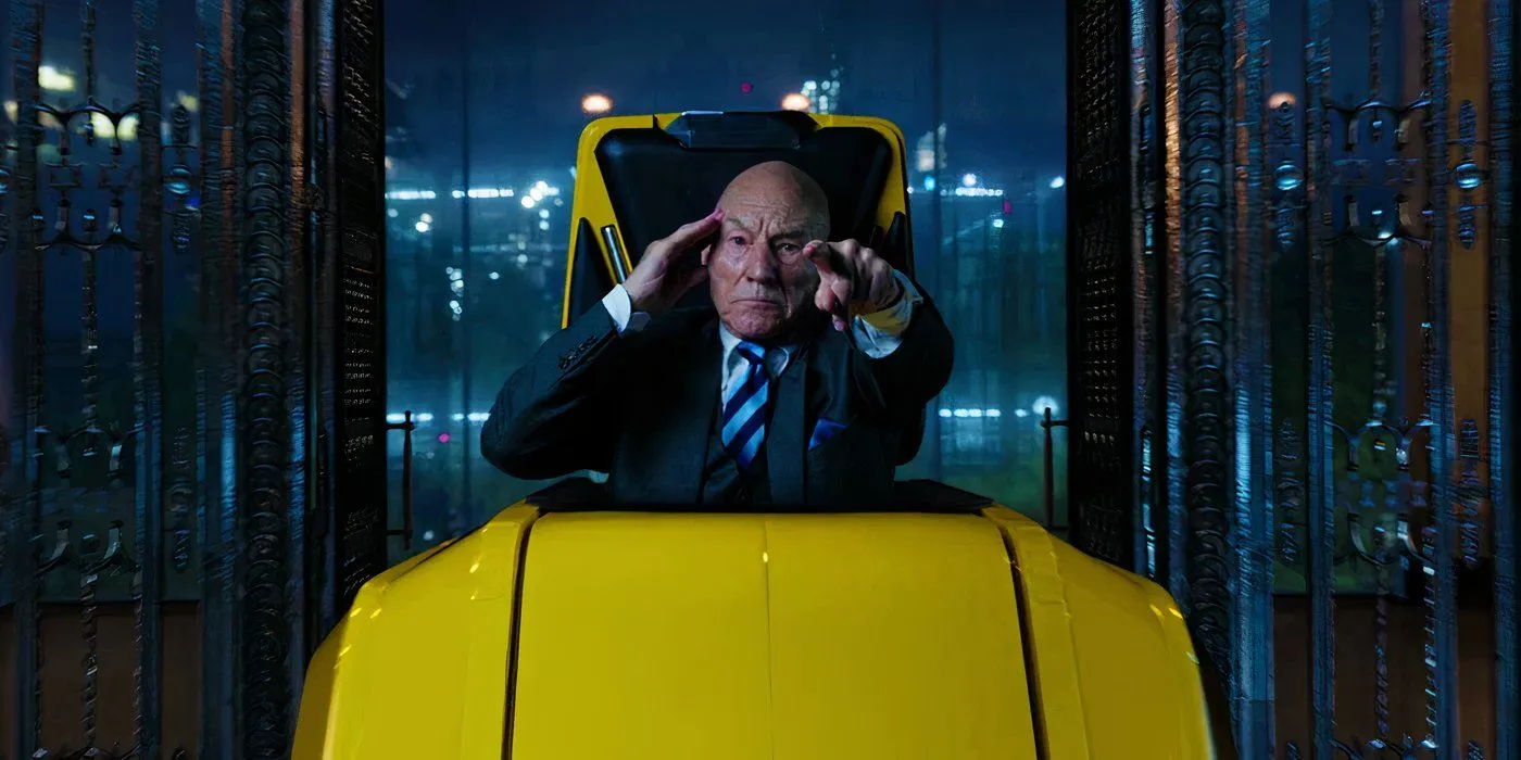 Professor X using psychic power Professor X using psychic power