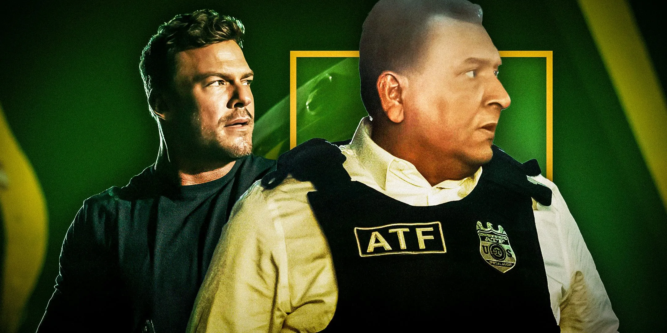 Roberto Montesinos e Alan Ritchson na terceira temporada de Reacher