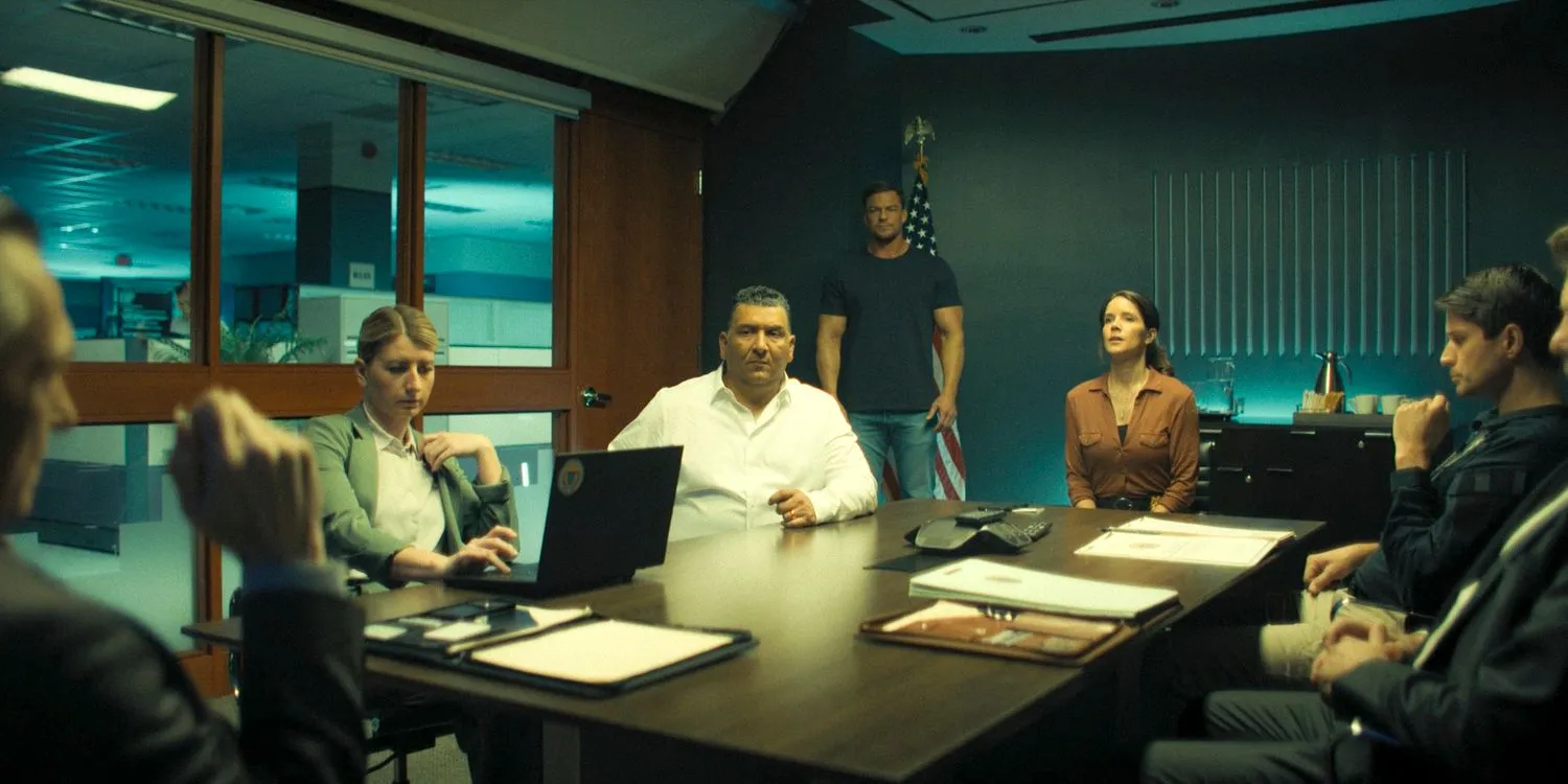 Duffy (Sonya Cassidy) seeks official support from the ATF in Reacher Season 3 Ep 7