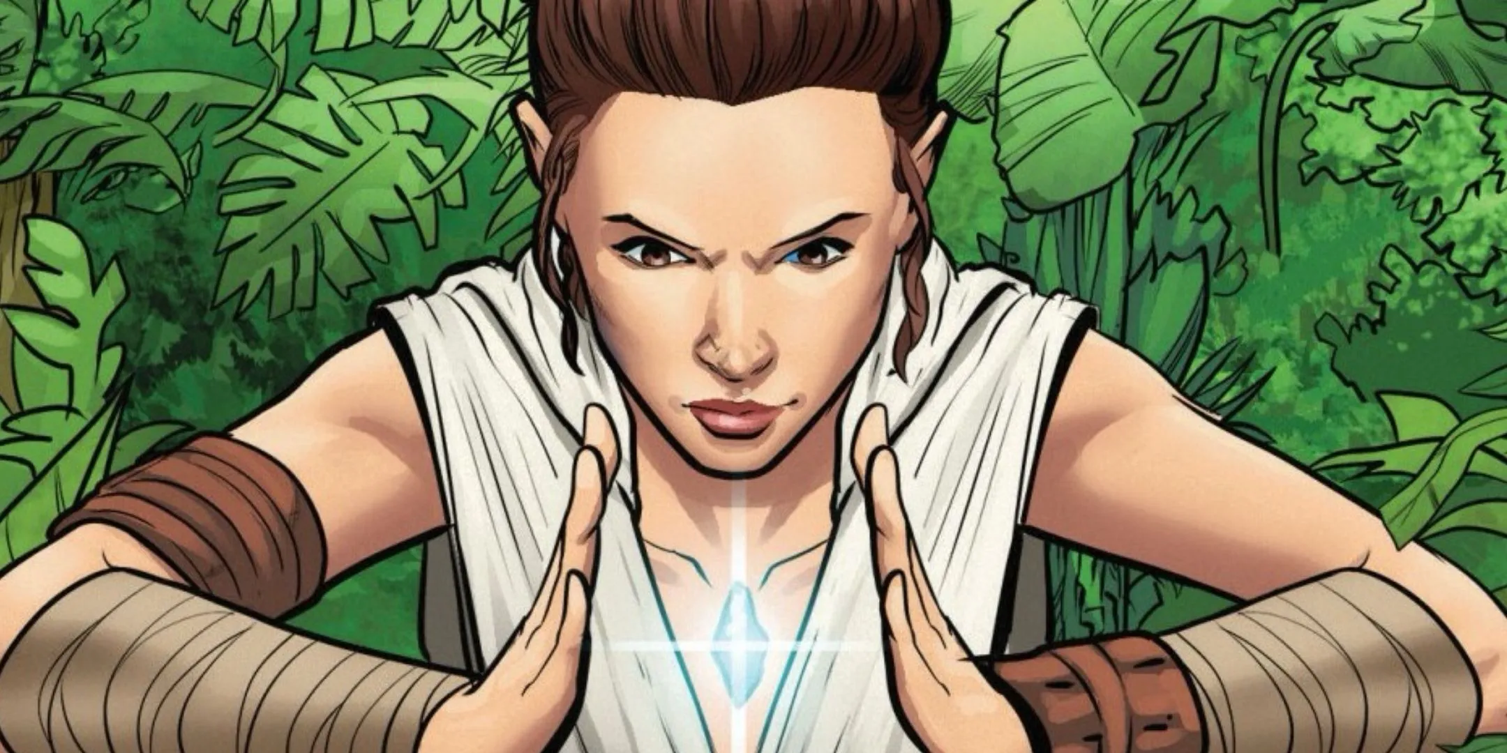 Rey Training with Leia