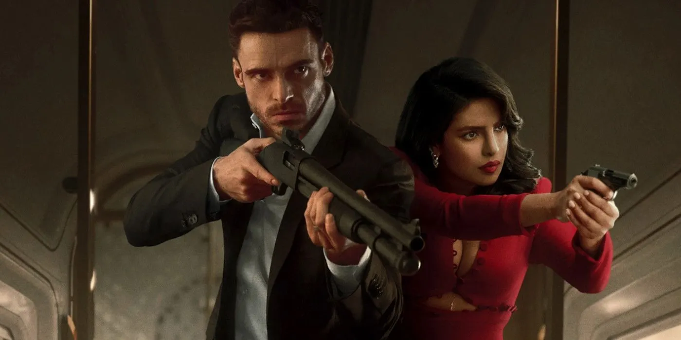 Richard Madden and Priyanka Chopra Jonas in Citadel