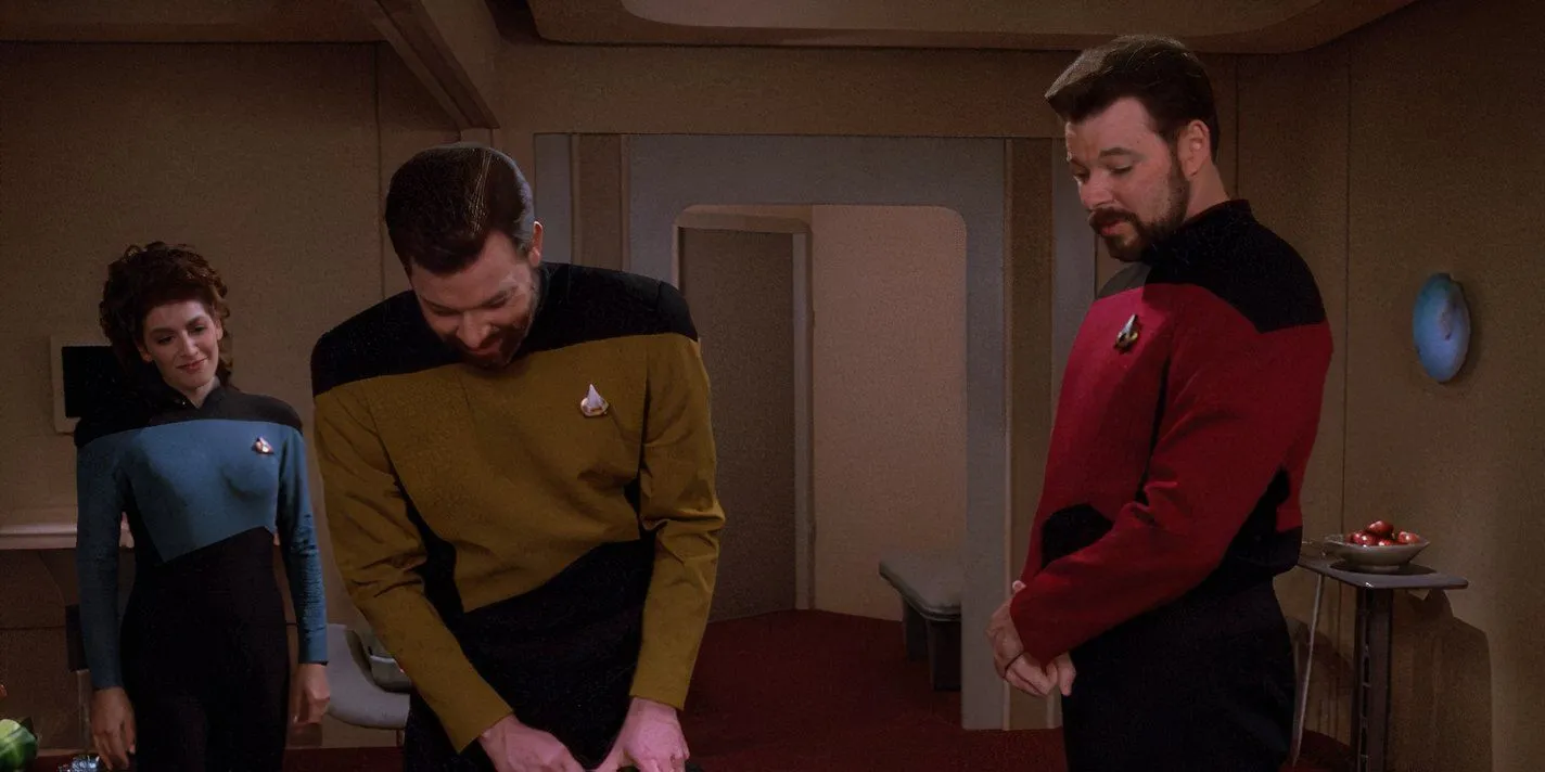 Rikers and Troi