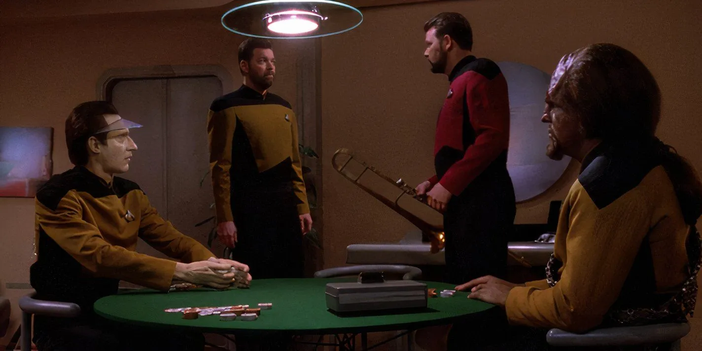Riker Playing Poker