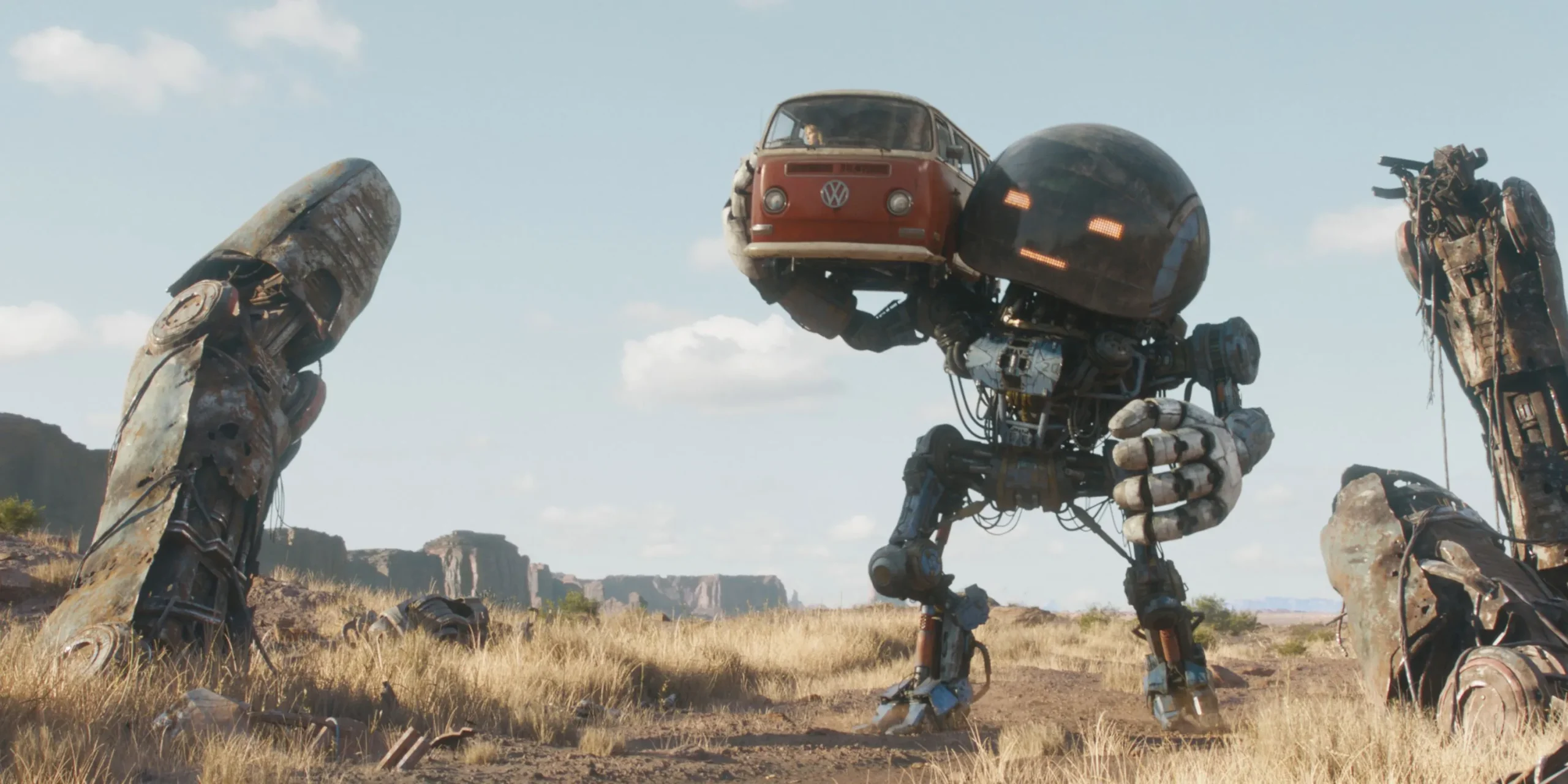 Robot scene from The Electric State