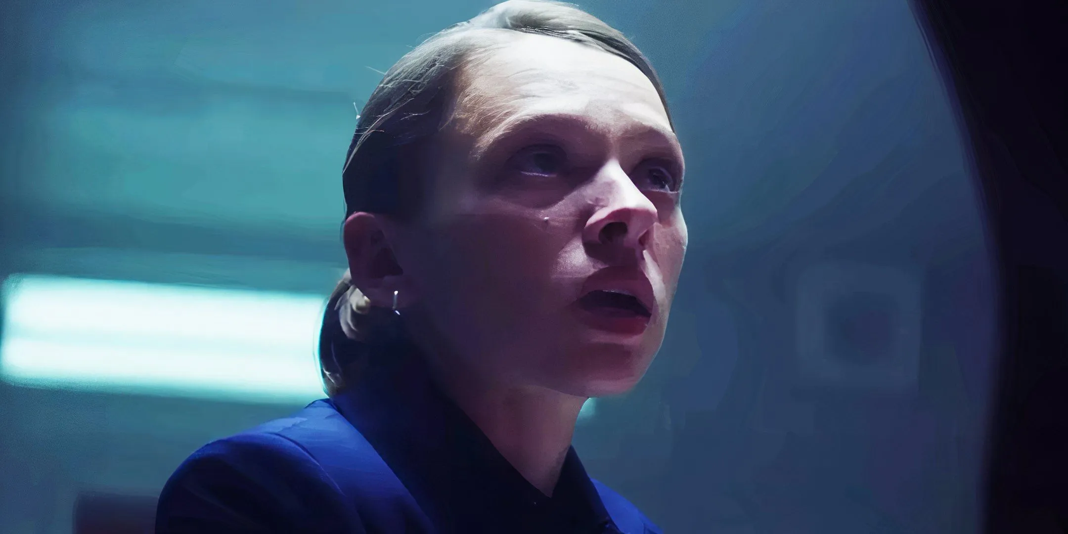 Ruth Bat-Seraph looking surprised in Captain America: Brave New World