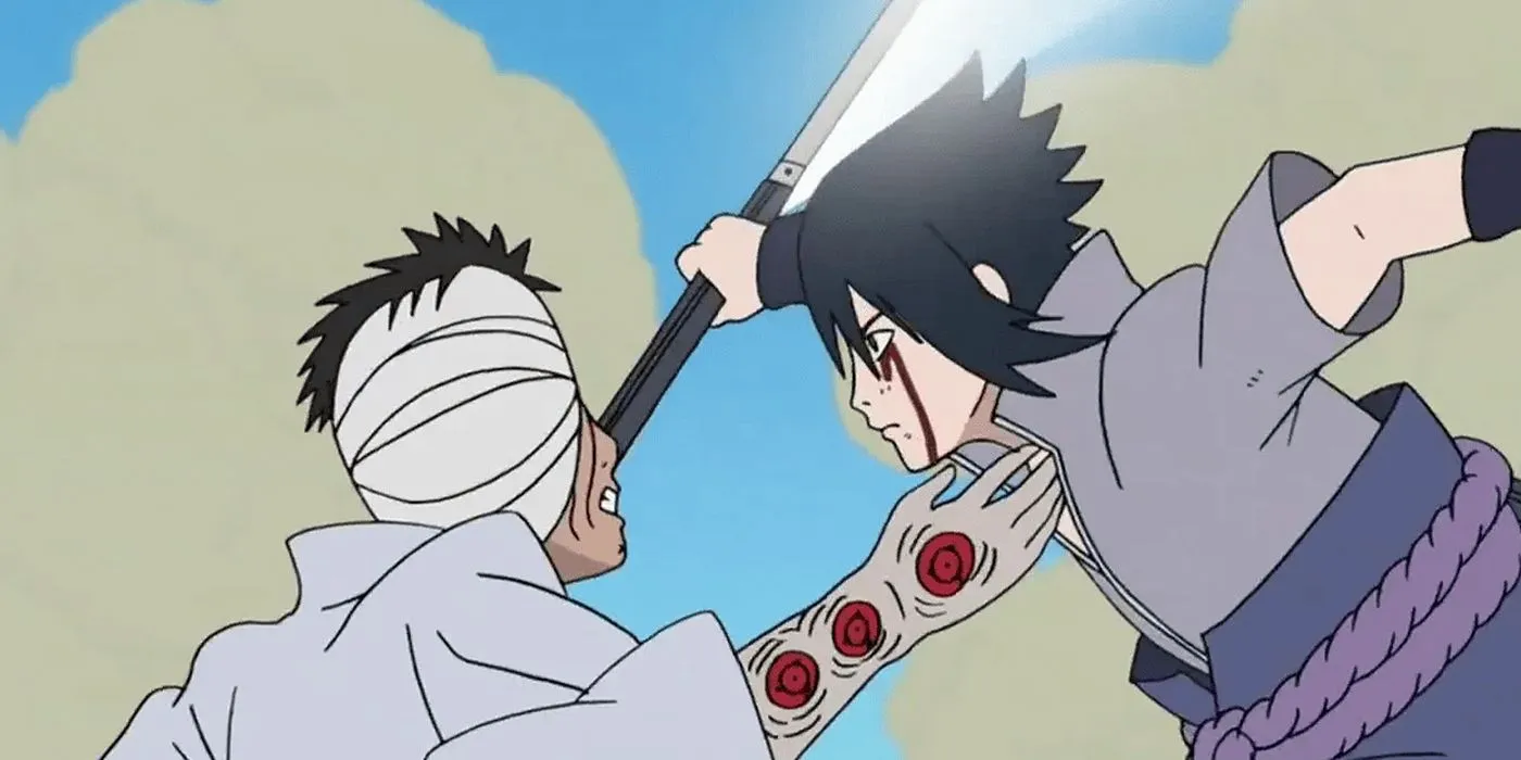 Sasuke fighting Danzo Sasuke fighting Danzo