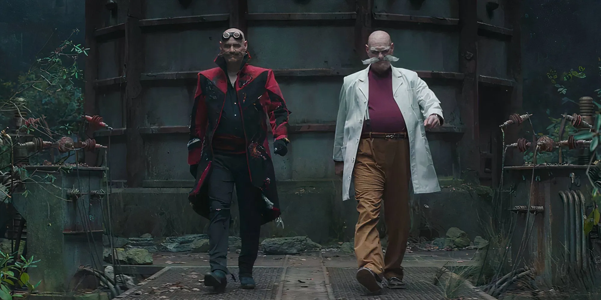 짐 캐리(Ivo 역)와 제럴드 로보트닉(Gerald Robotnik 역) 짐 캐리(Ivo 역)와 제럴드 로보트닉(Gerald Robotnik 역)