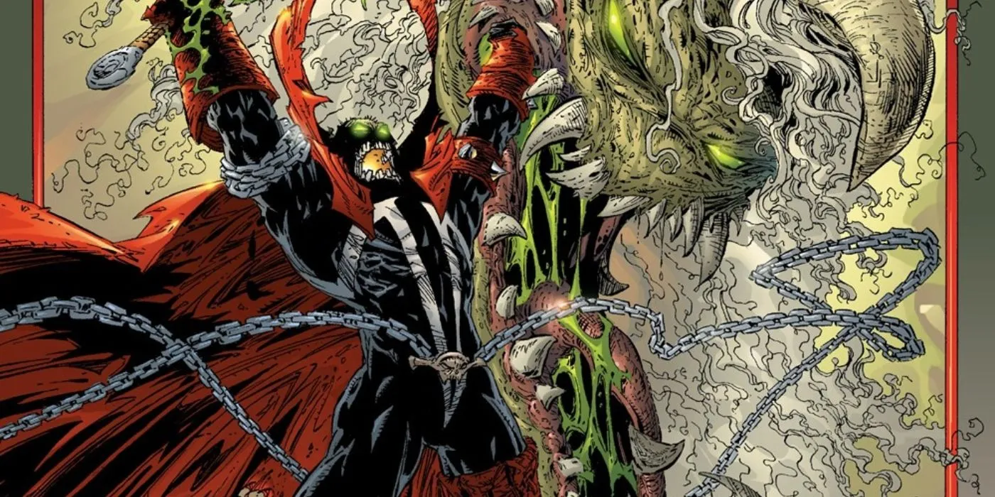 Spawn killing Malebolgia, the former King of Hell. Spawn killing Malebolgia, the former King of Hell.