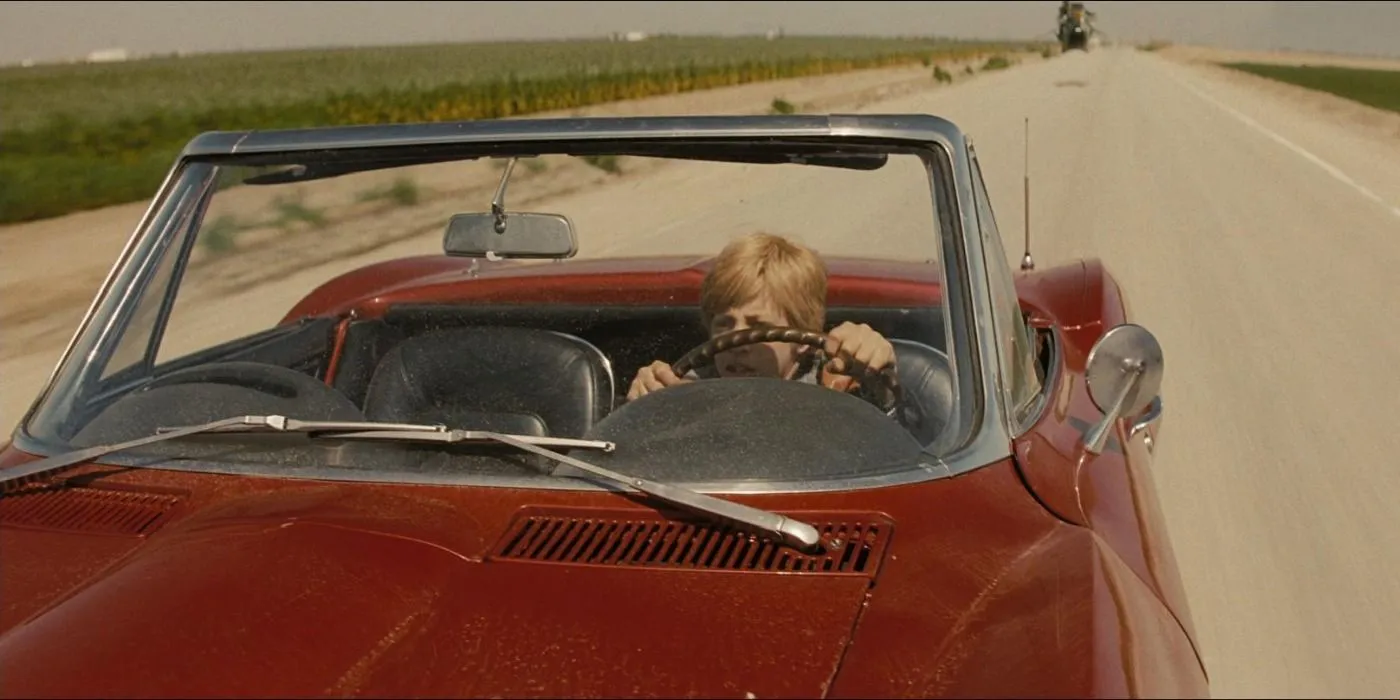 Young James Kirk with Corvette Young James Kirk with Corvette