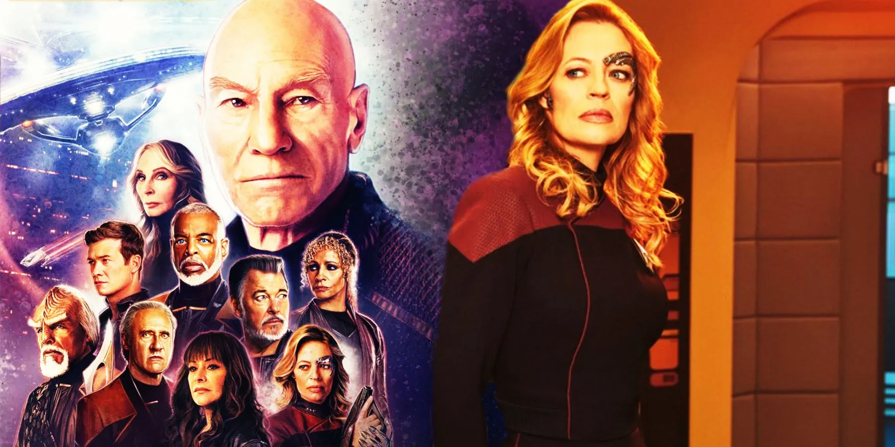 Key artwork for Star Trek: Picard season 3 featuring Captain Seven of Nine Key artwork for Star Trek: Picard season 3 featuring Captain Seven of Nine