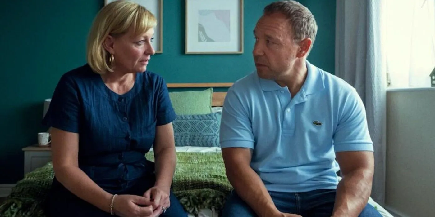 Stephen Graham and Christine Tremarco in Adolescence