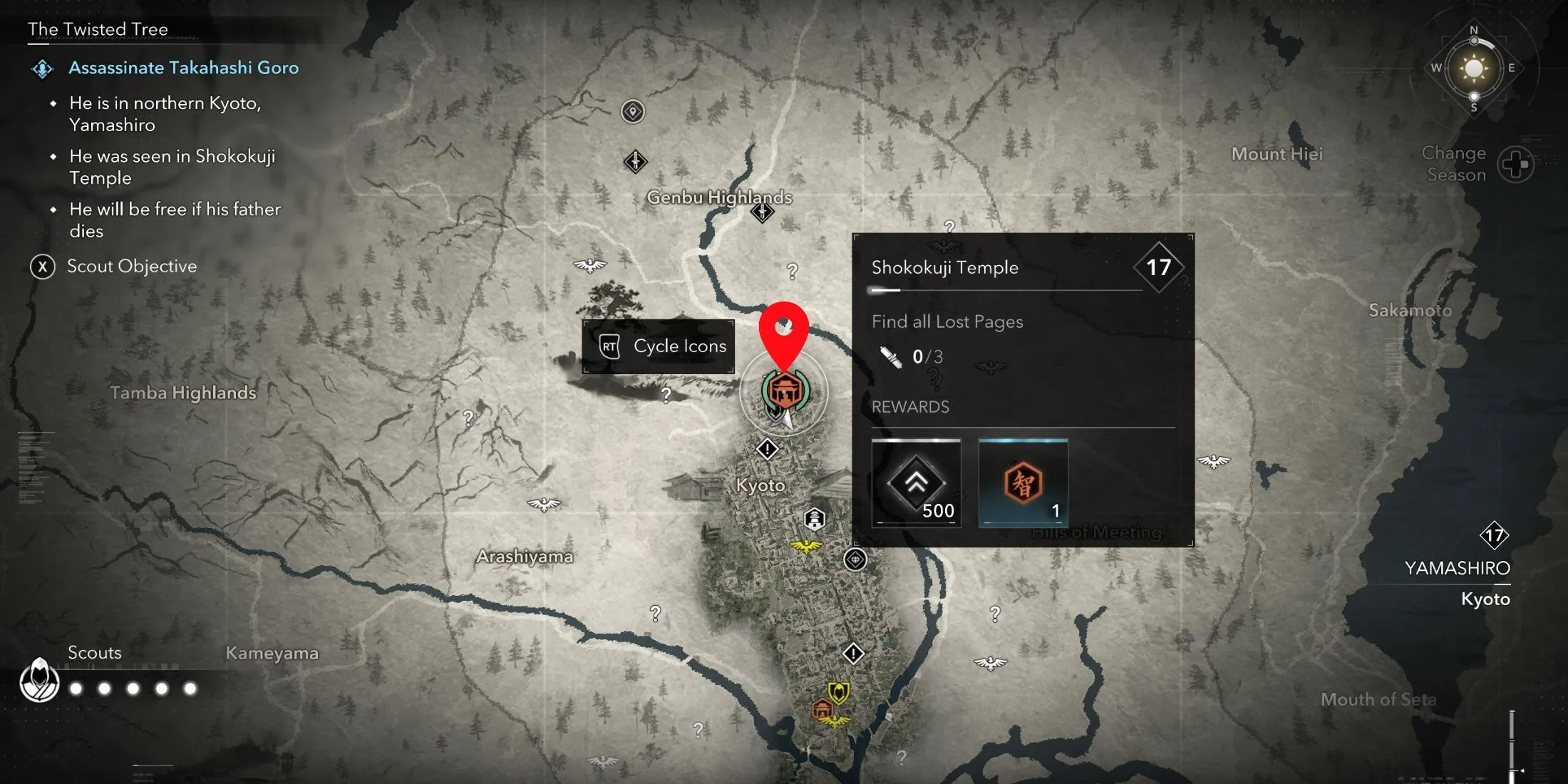 Twisted Tree Location