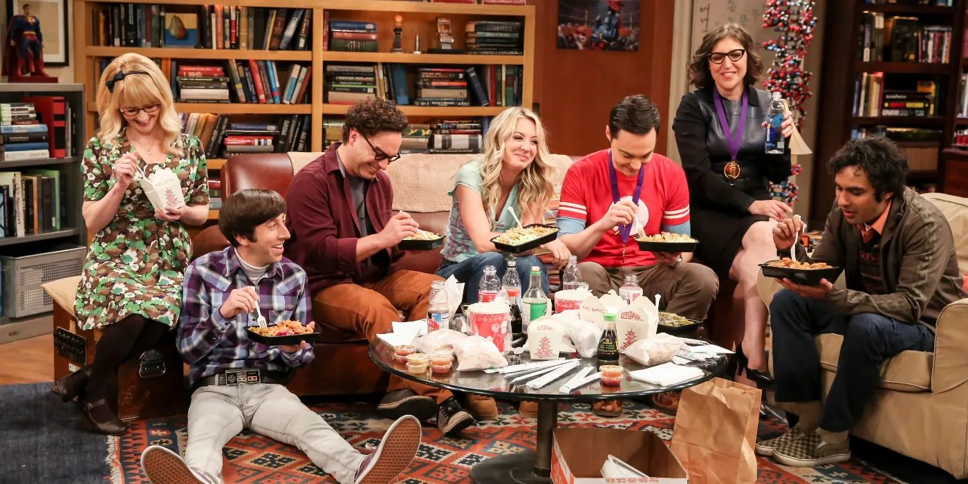 Sheldon and friends in The Big Bang Theory