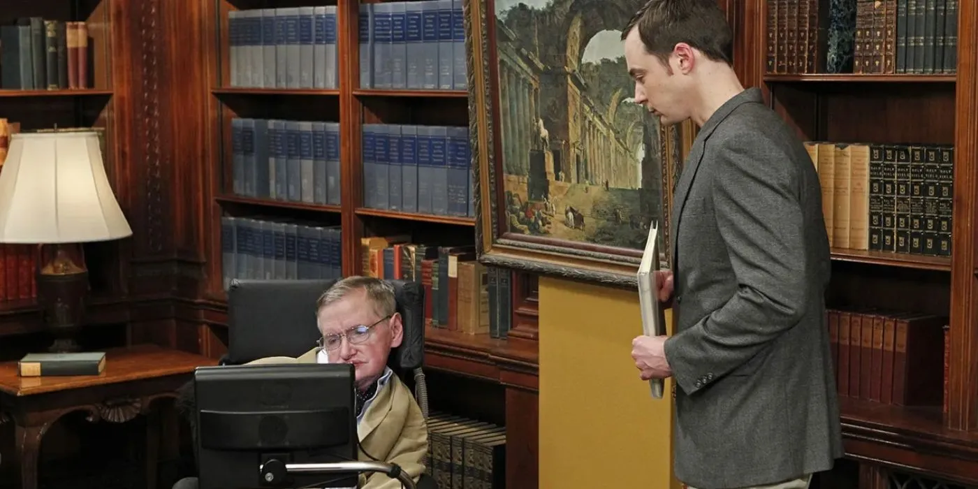 Sheldon and Stephen Hawking Conversation