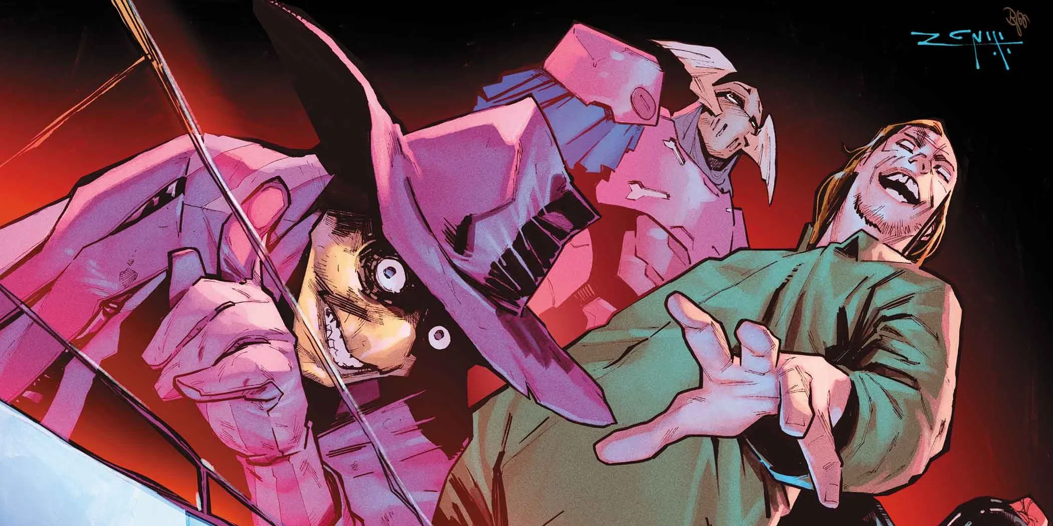 The Masters of Evil on the cropped cover of Avengers (2023) #25 The Masters of Evil on the cropped cover of Avengers (2023) #25