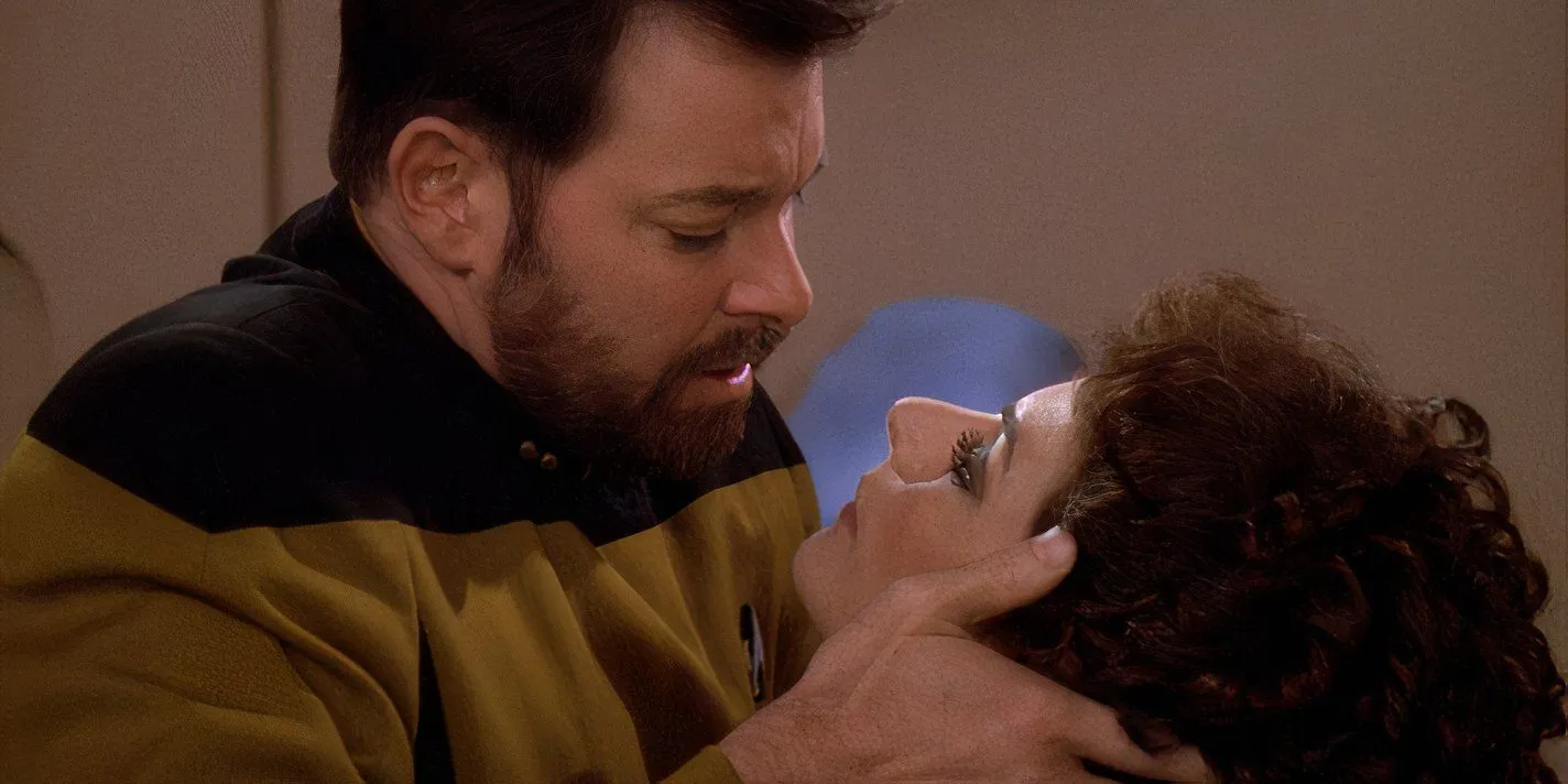 Thomas Riker and Deanna Troi