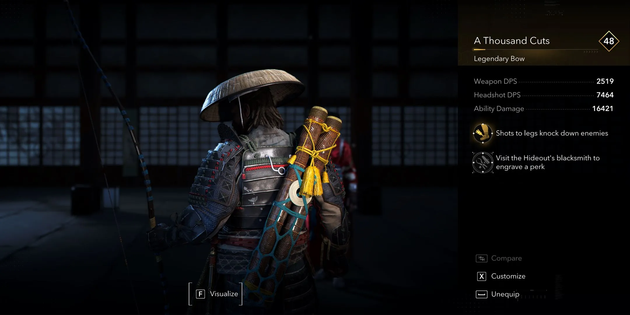 Legendary Bow A Thousand Cuts