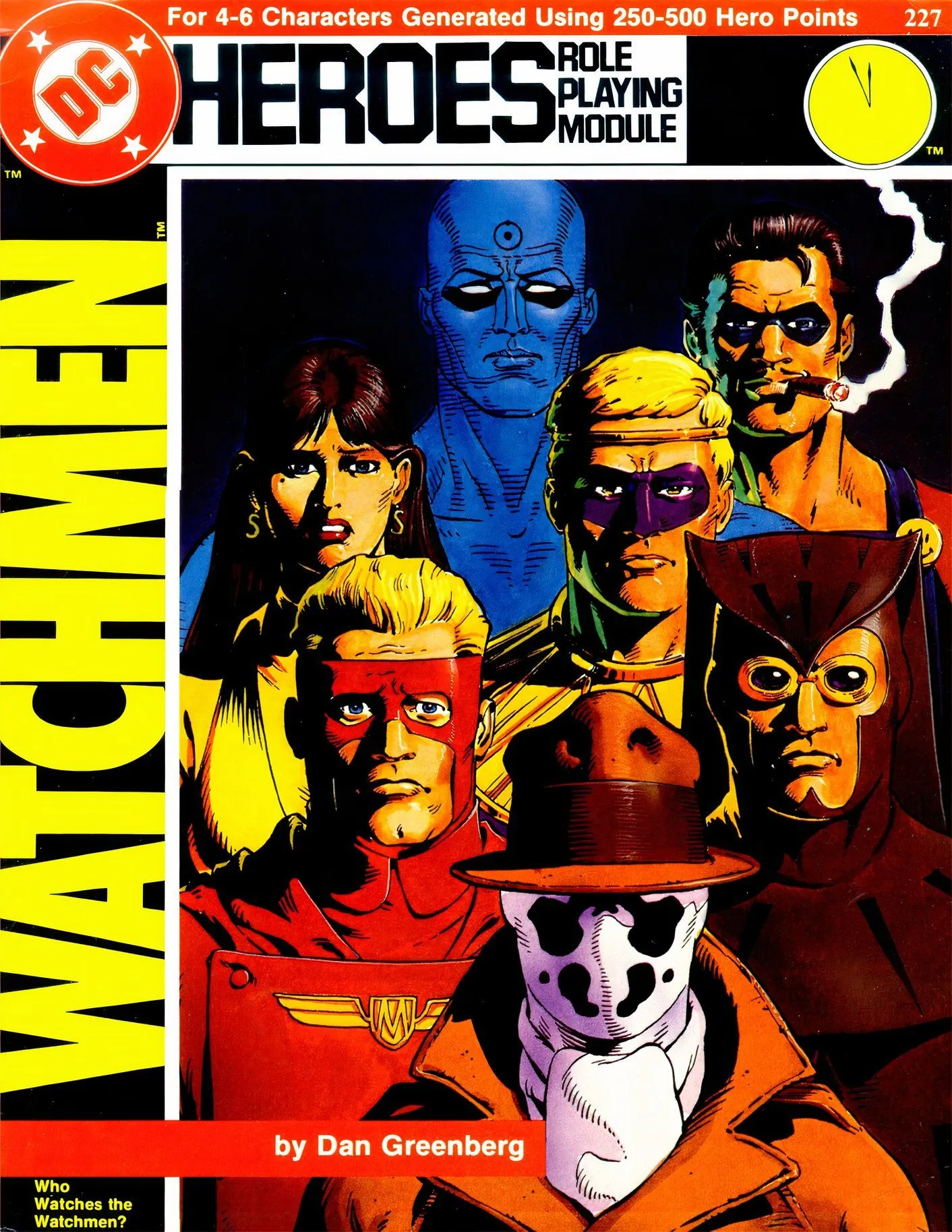 Who Watches the Watchmen? RPG cover, featuring the 