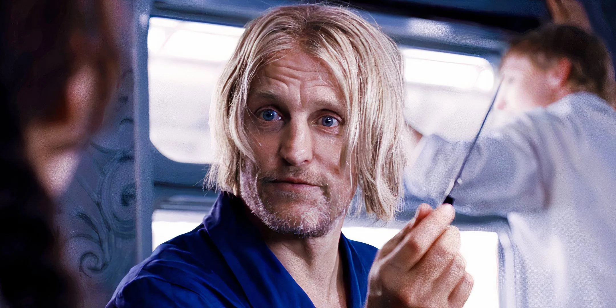 Woody Harrelson as Haymitch Abernathy in The Hunger Games Woody Harrelson as Haymitch Abernathy in The Hunger Games