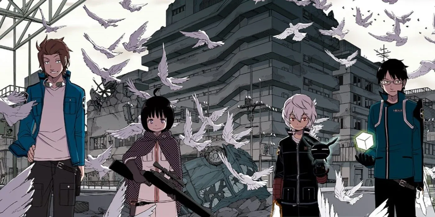 Characters from World Trigger preparing for battle Characters from World Trigger preparing for battle