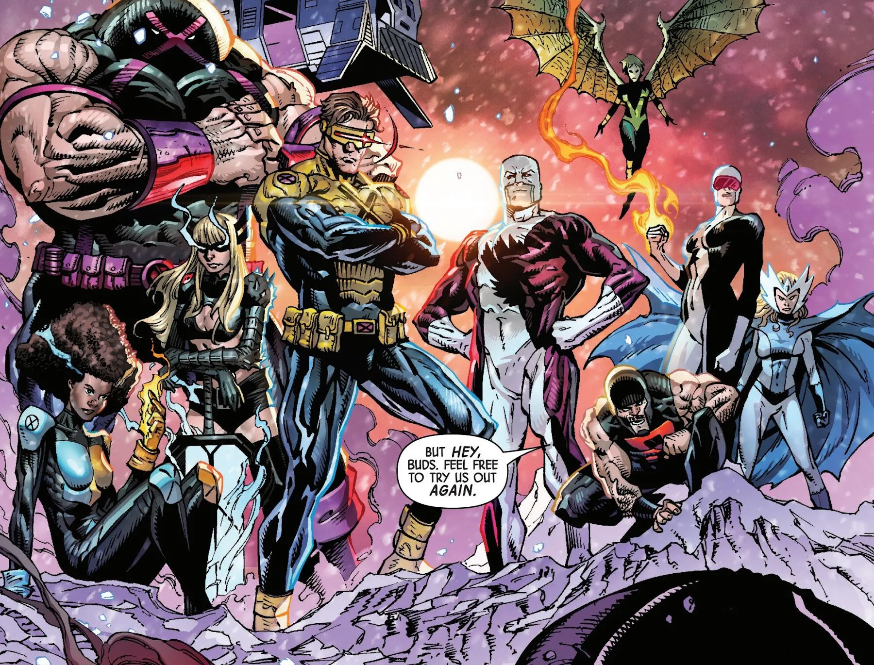 X-Men and Alpha Flight Working Together