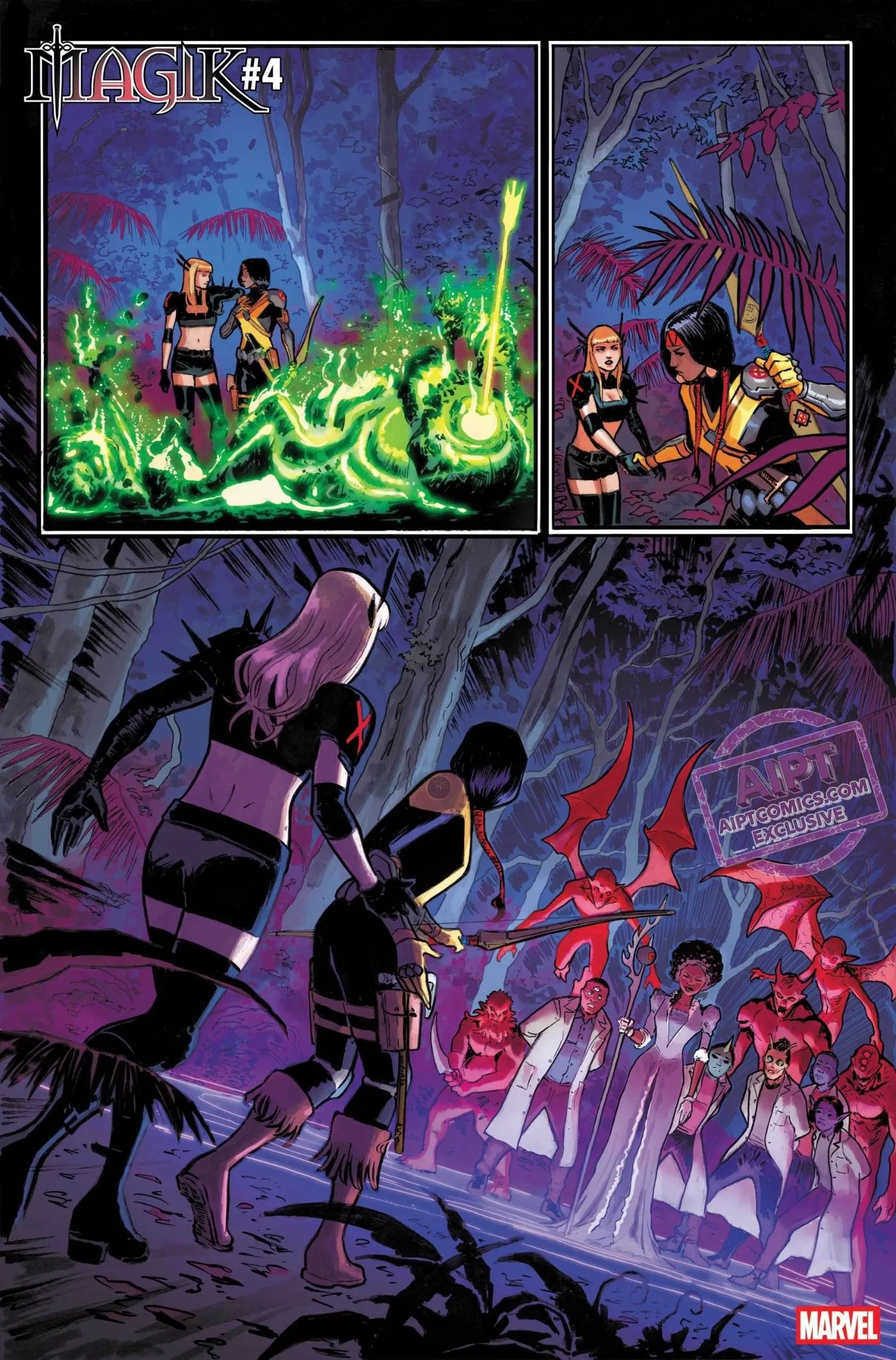 Epic fight scene from Magik #4. Epic fight scene from Magik #4.