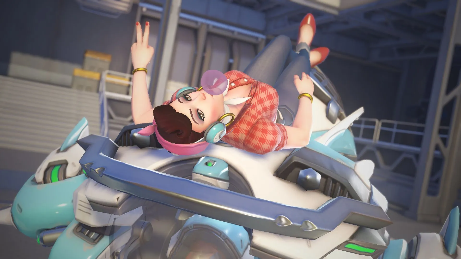 D.Va's effectiveness relies heavily upon her Defense Matrix usage (Image via Sportskeeda Gaming || Blizzard Entertainment)