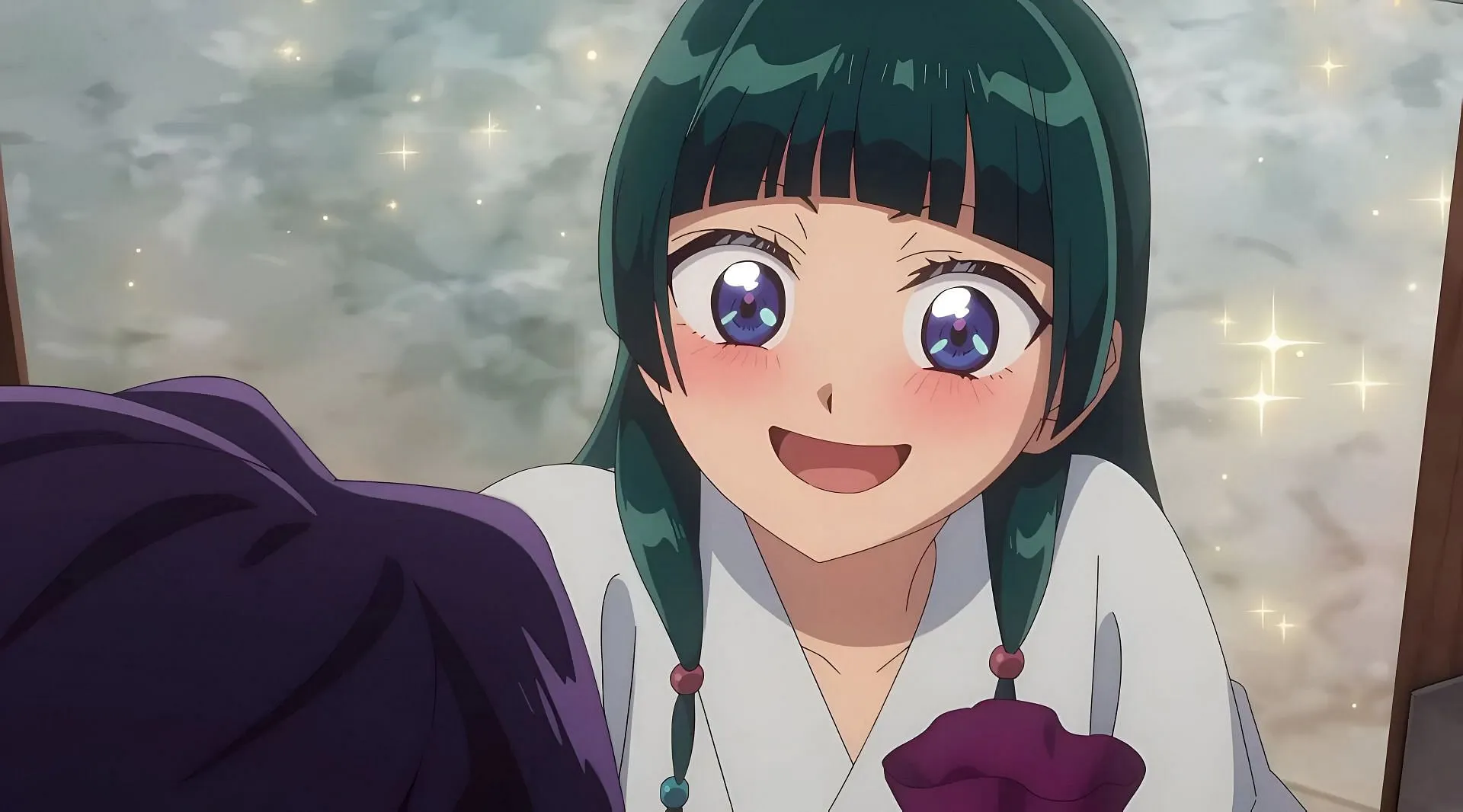Maomao in the anime (Image via Toho Animation Studio and OLM) Maomao in the anime (Image via Toho Animation Studio and OLM)