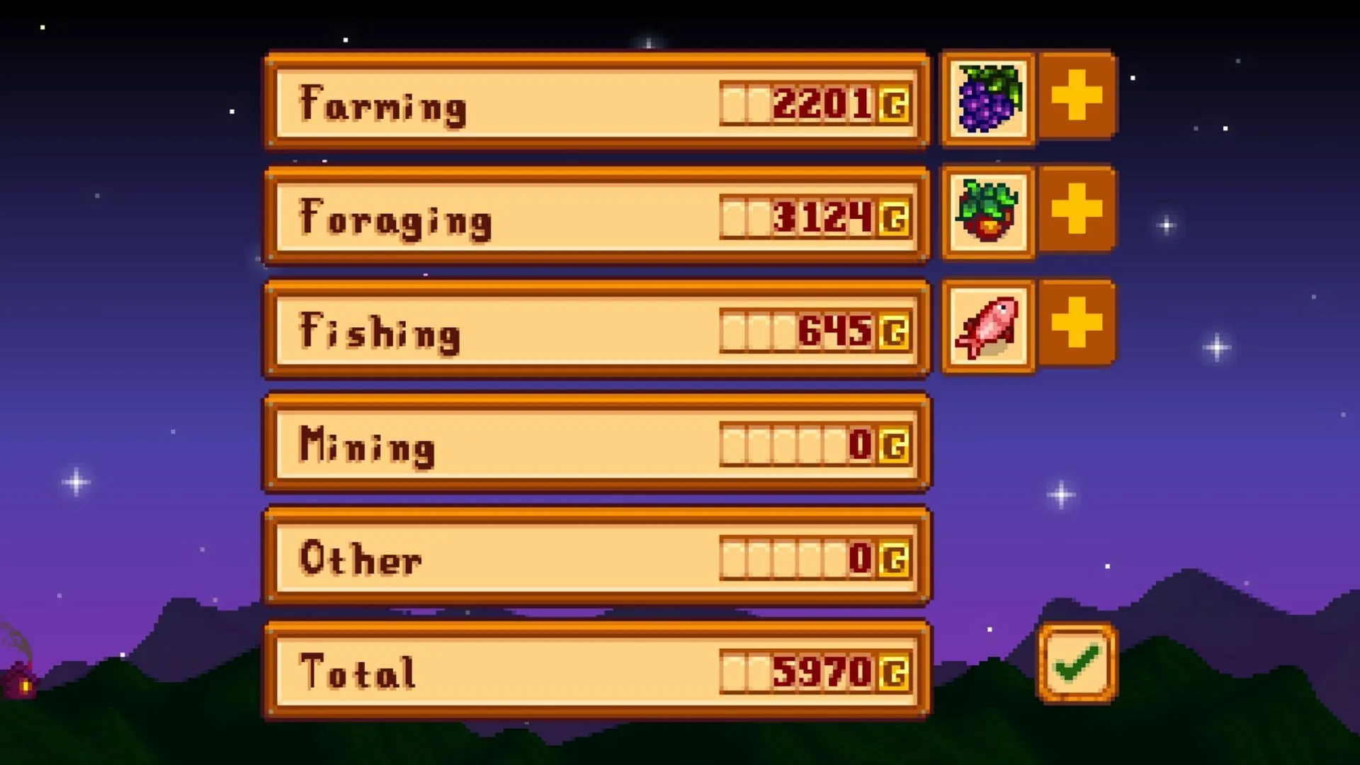 You can earn a lot using fishing (Image via ConcernedApe || Sportskeeda Gaming)