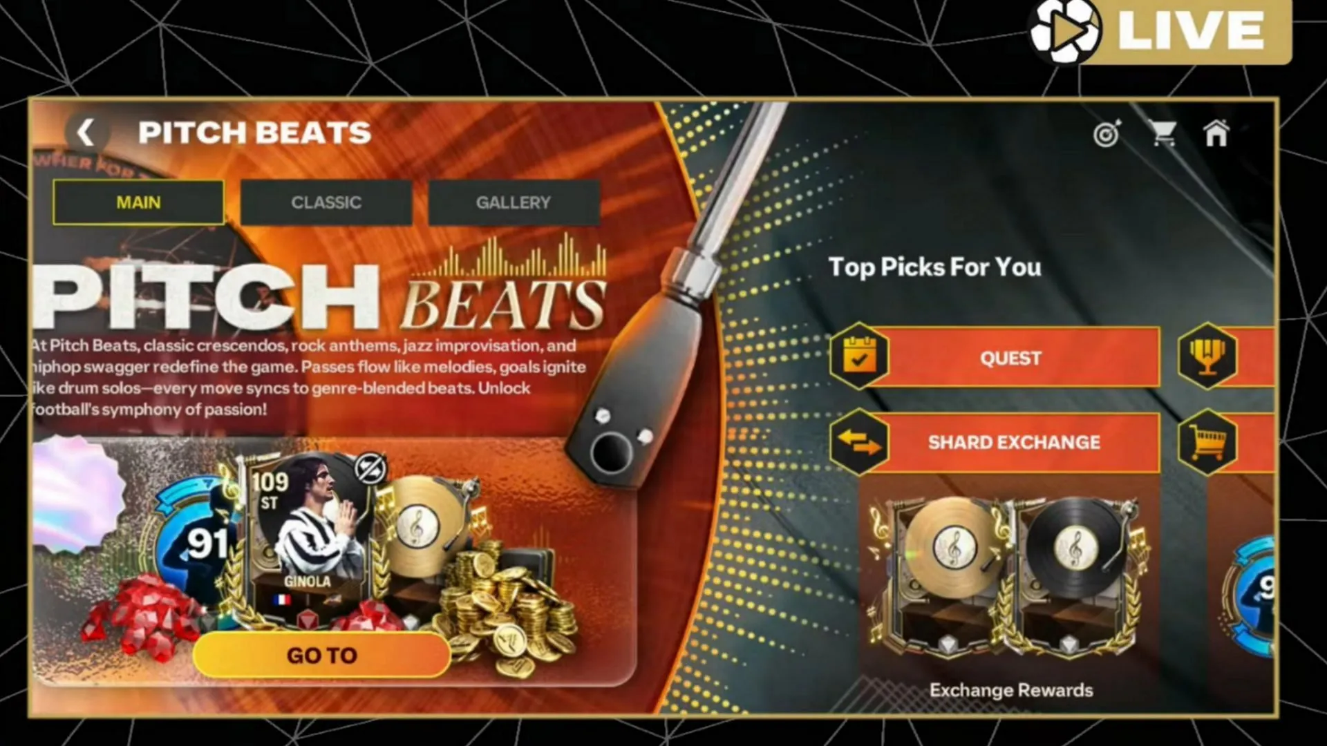 Main chapter in the EA FC Mobile Pitch Beats promo (Image via EA Sports)