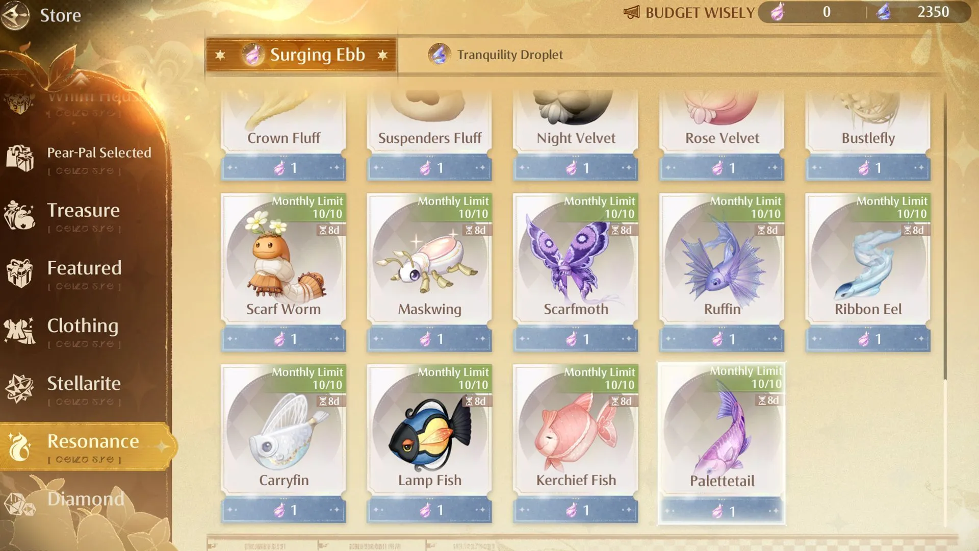 Surging Ebb store in Infinity Nikki (Image via Sportskeeda Gaming/Infold Games) Surging Ebb store in Infinity Nikki (Image via Sportskeeda Gaming/Infold Games)