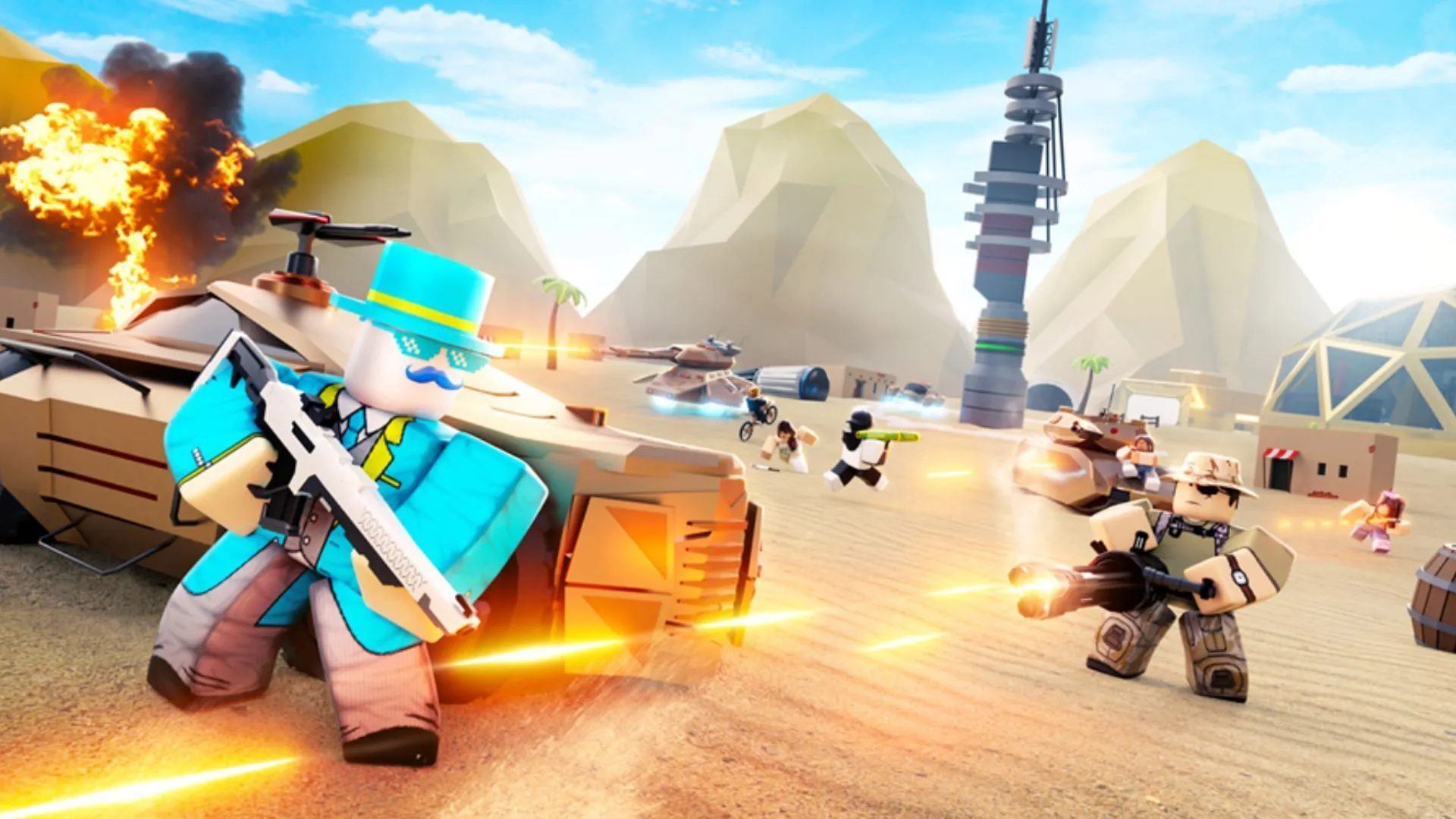 Create the strongest army to raid other players' bases (Image via Roblox) Create the strongest army to raid other players' bases (Image via Roblox)