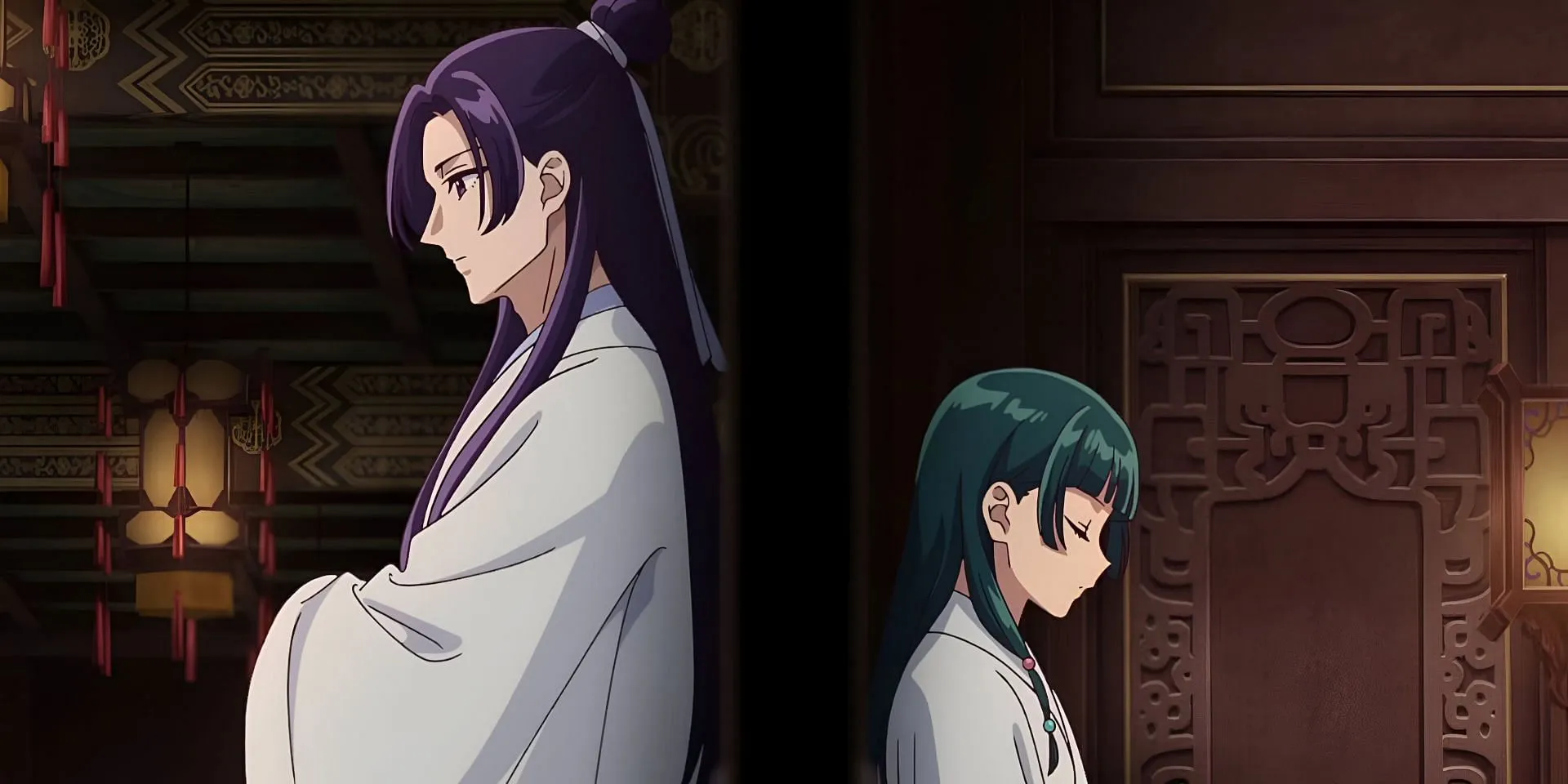 Jinshi and Maomao as seen in the anime (Image via Toho Animation Studio and OLM) Jinshi and Maomao as seen in the anime (Image via Toho Animation Studio and OLM)