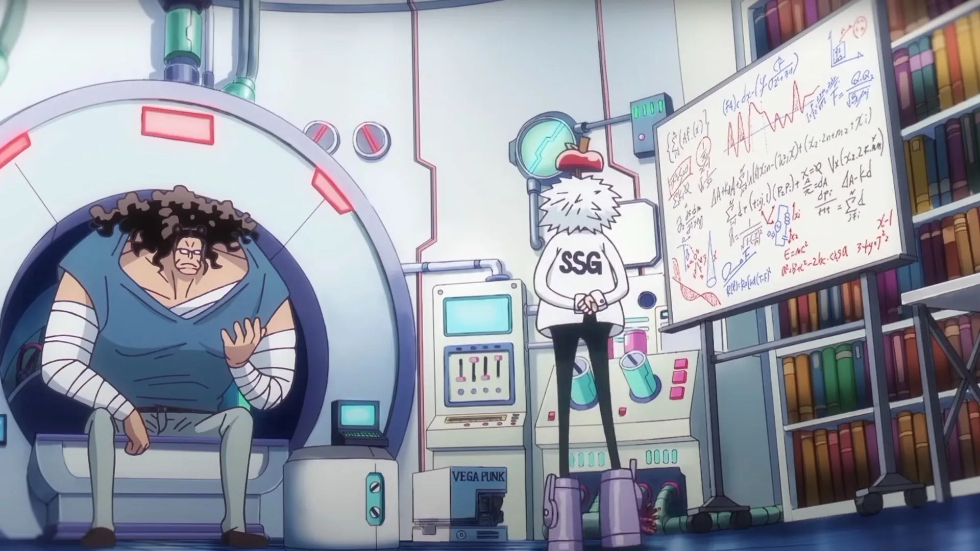 Kuma at Vegapunk's lab (Image via Toei Animation) Kuma at Vegapunk's lab (Image via Toei Animation)