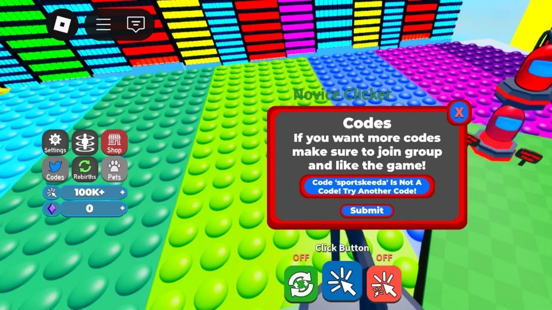 Avoid mistyping codes to prevent errors (Image via Roblox) Avoid mistyping codes to prevent errors (Image via Roblox)