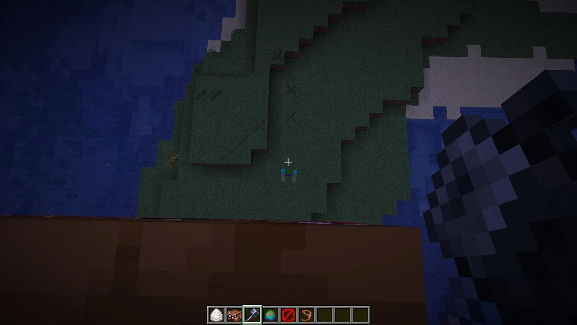 Players can land a smash attack by jumping from a happy ghast (Image via Sportskeeda Gaming || Mojang Studios)