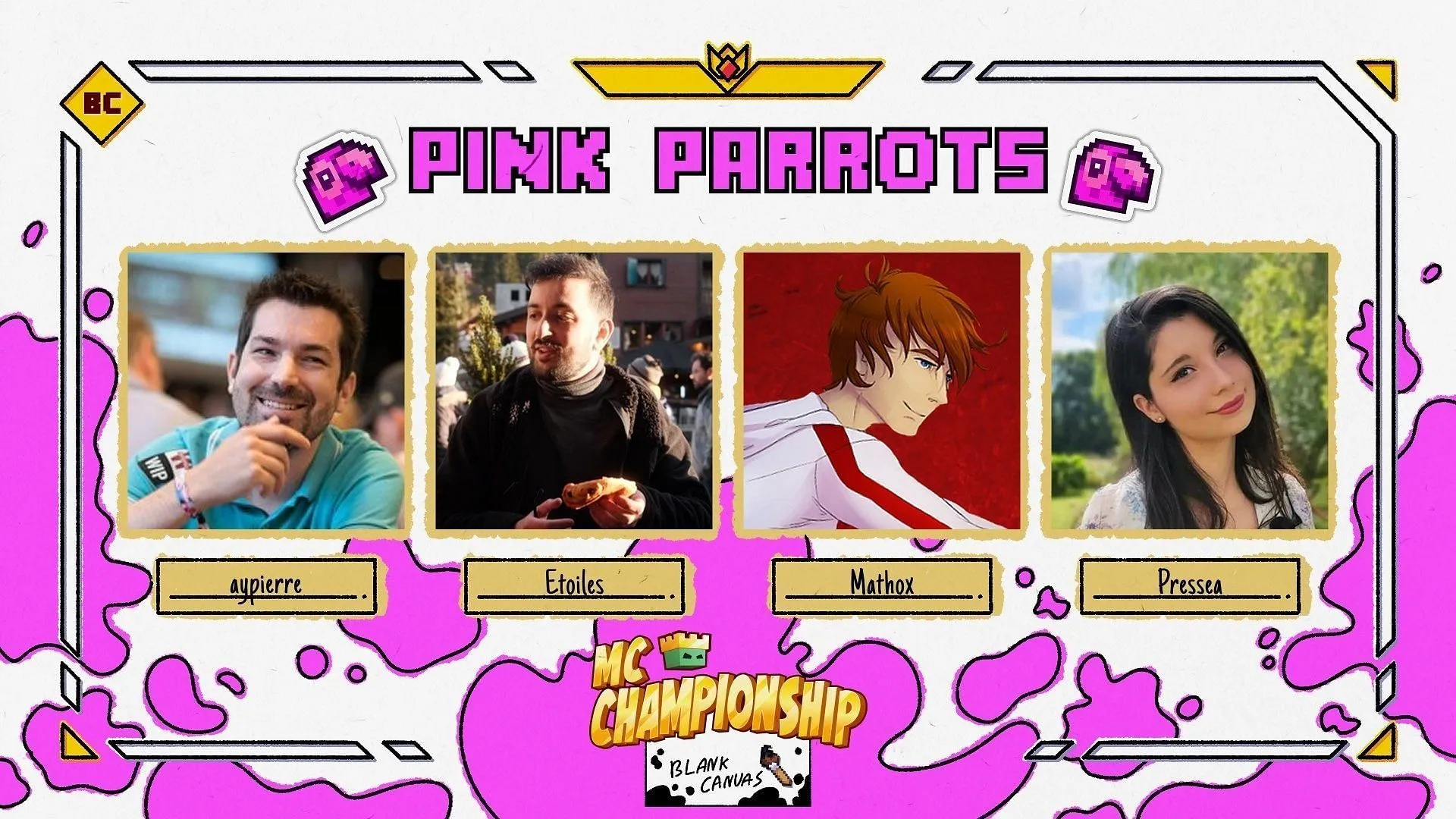 Members of Pink Parrots