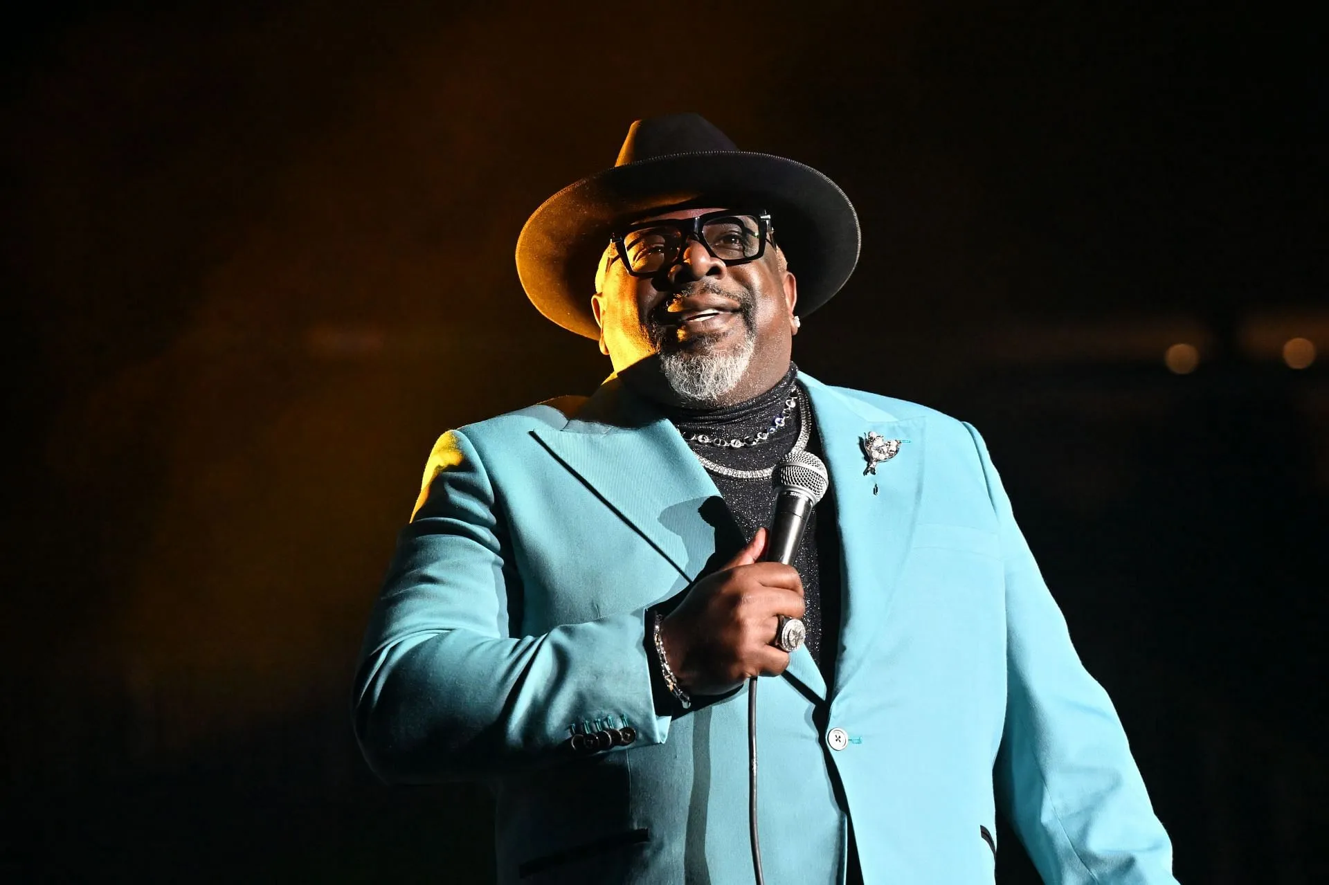 Comedian/actor Cedric the Entertainer performs onstage at the New Year's Comedy Jam