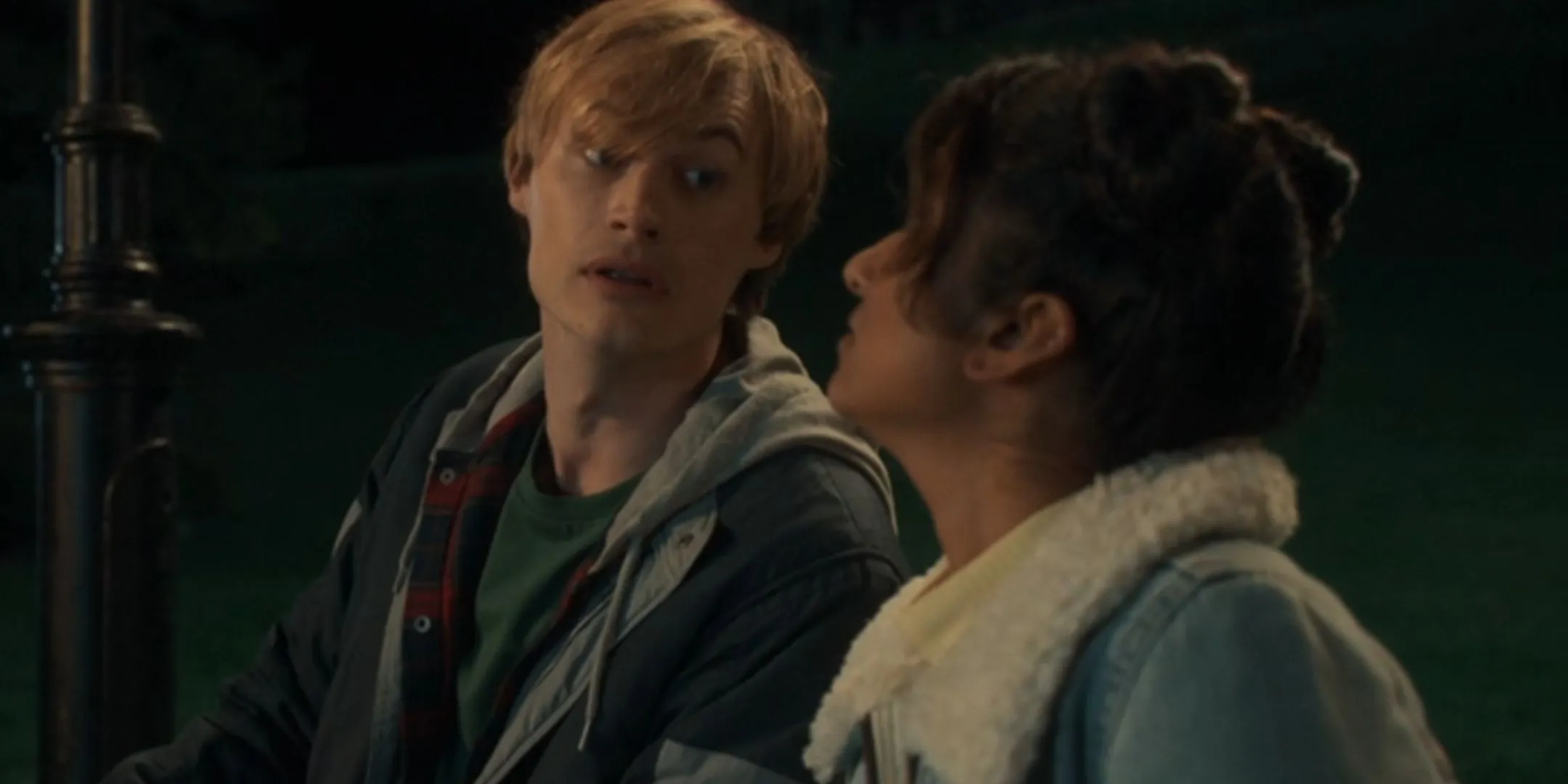Jonny Green as Alan and Varada Sethu as Belinda in Doctor Who