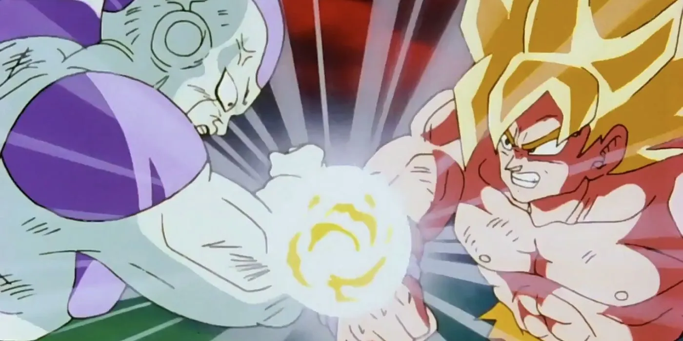 Super Saiyan Goku vs Frieza Super Saiyan Goku vs Frieza