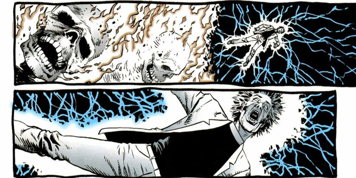 The origin of Preacher getting possessed by Genesis. The origin of Preacher getting possessed by Genesis.