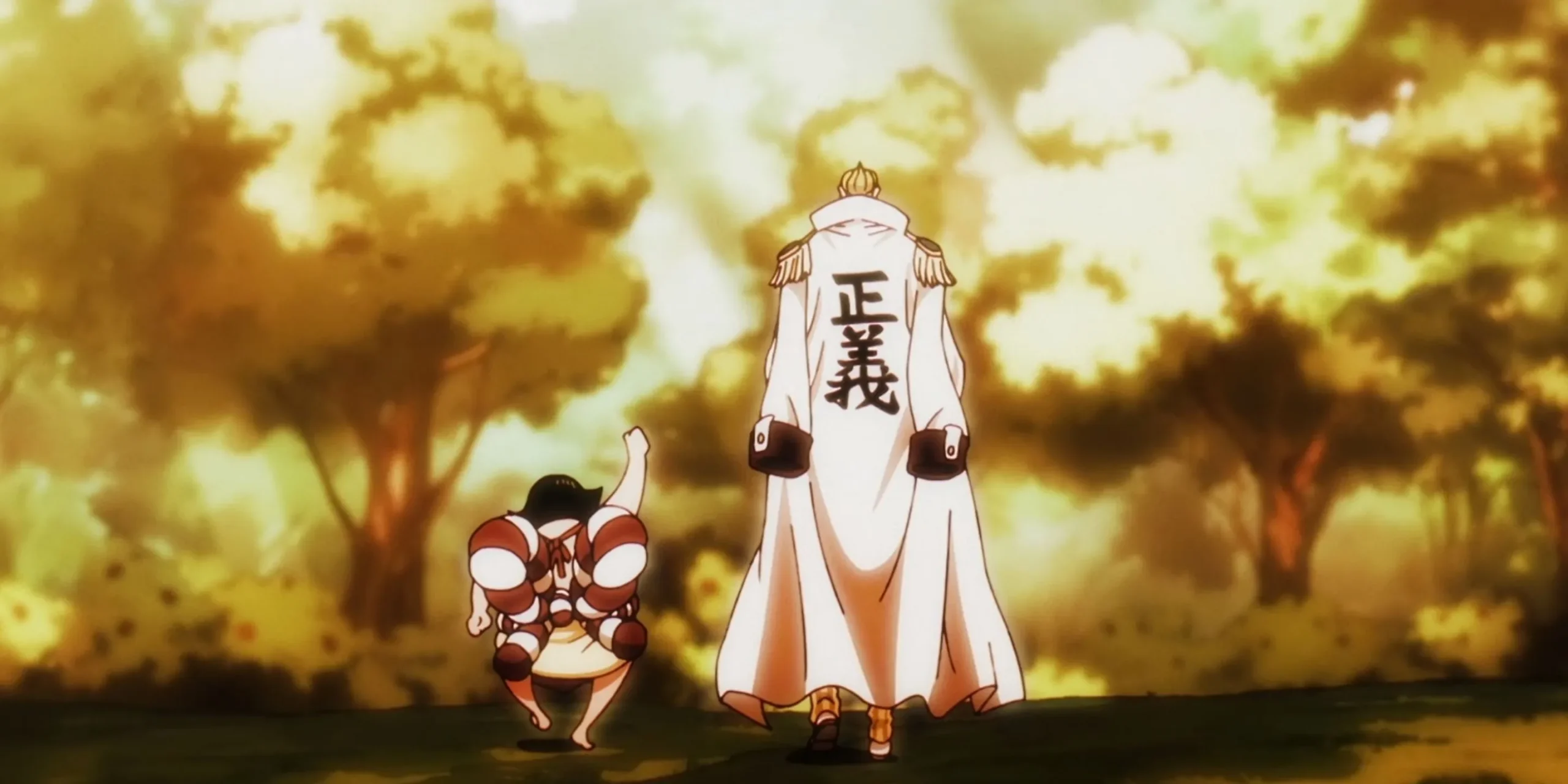 Kizaru and Sentomaru encounter