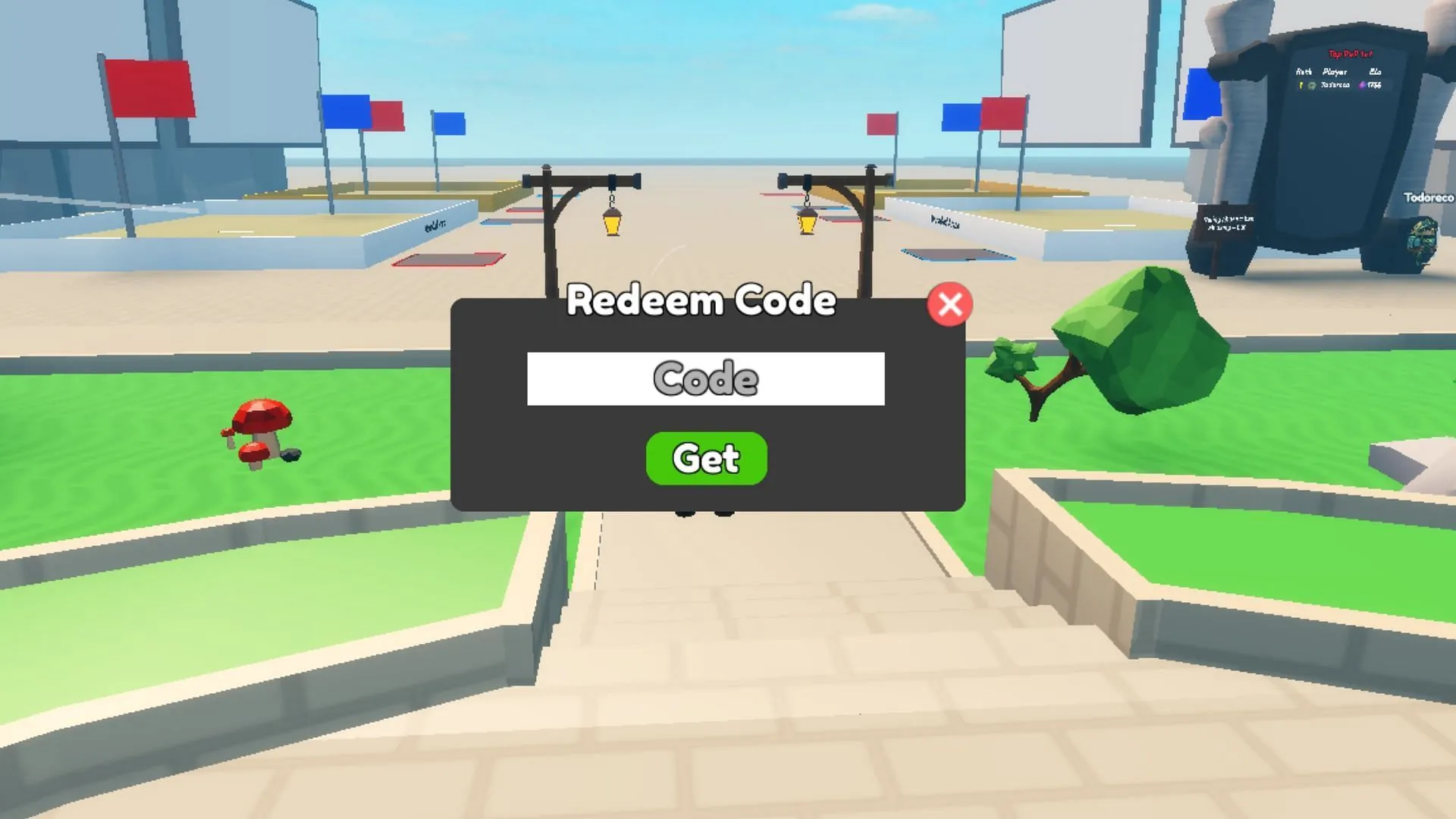 Click the 'Get' button to submit a code activation request (Image via Roblox) Click the 'Get' button to submit a code activation request (Image via Roblox)