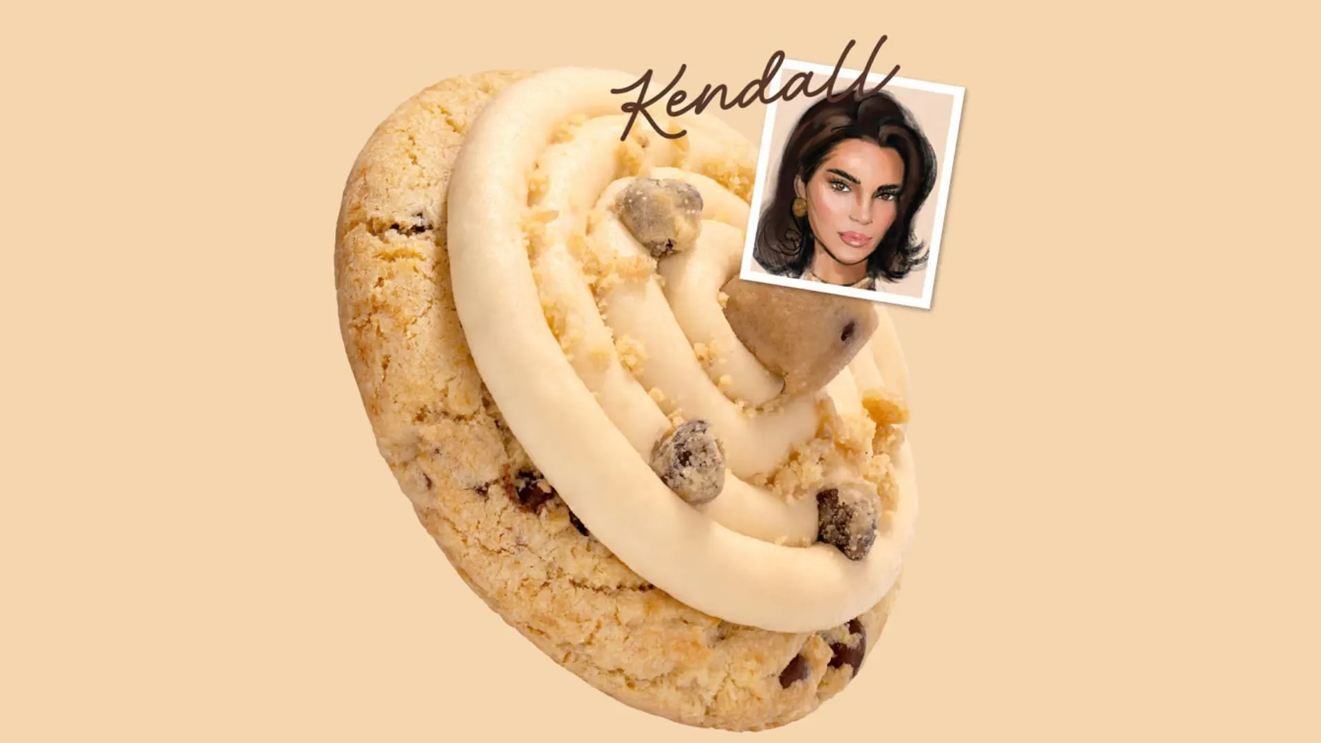 Kendall’s Cookie Dough Cupcake Cookie (Image via Crumbl)