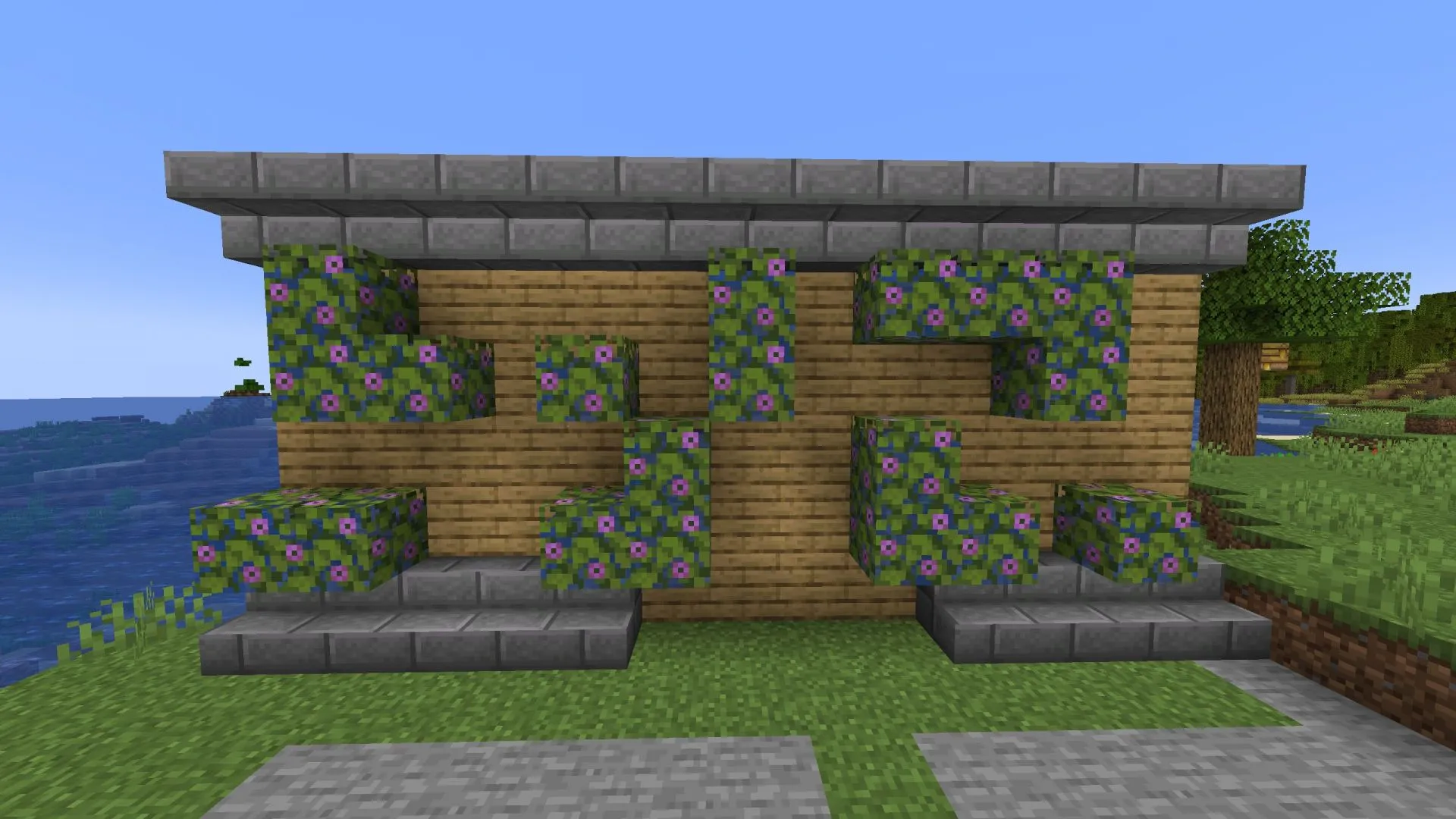 Waterlogged leaf blocks can add interesting visual elements.