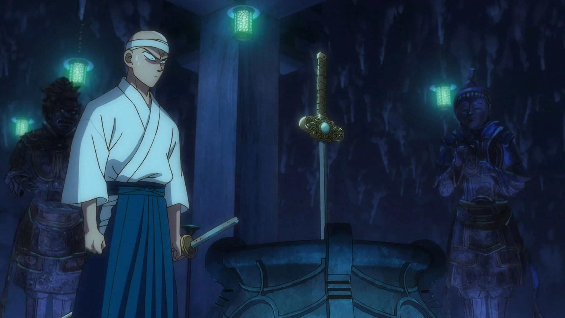Onimaru and a cursed sword from the anime Onimaru and a cursed sword from the anime