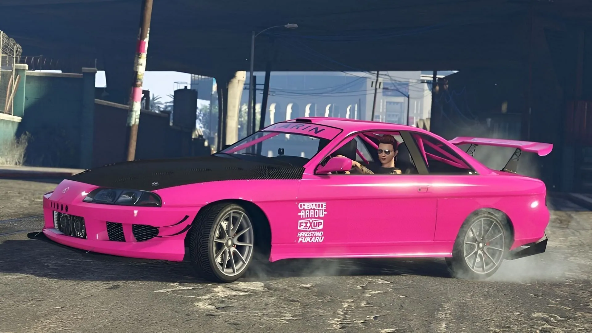 Karin Previon drifting in Los Santos (Image via Rockstar Games)