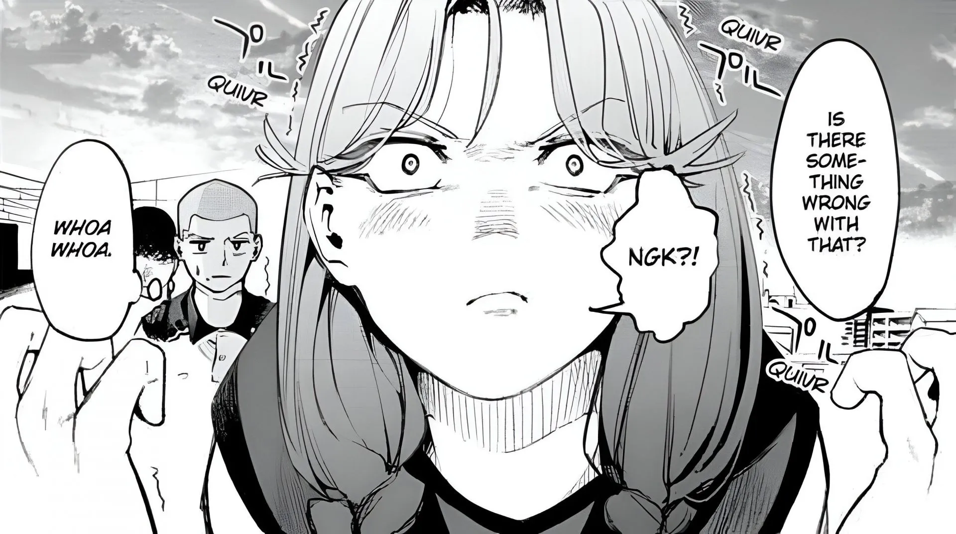 Shizuki Yukizuki in the Embers manga (Image via Shueisha)
